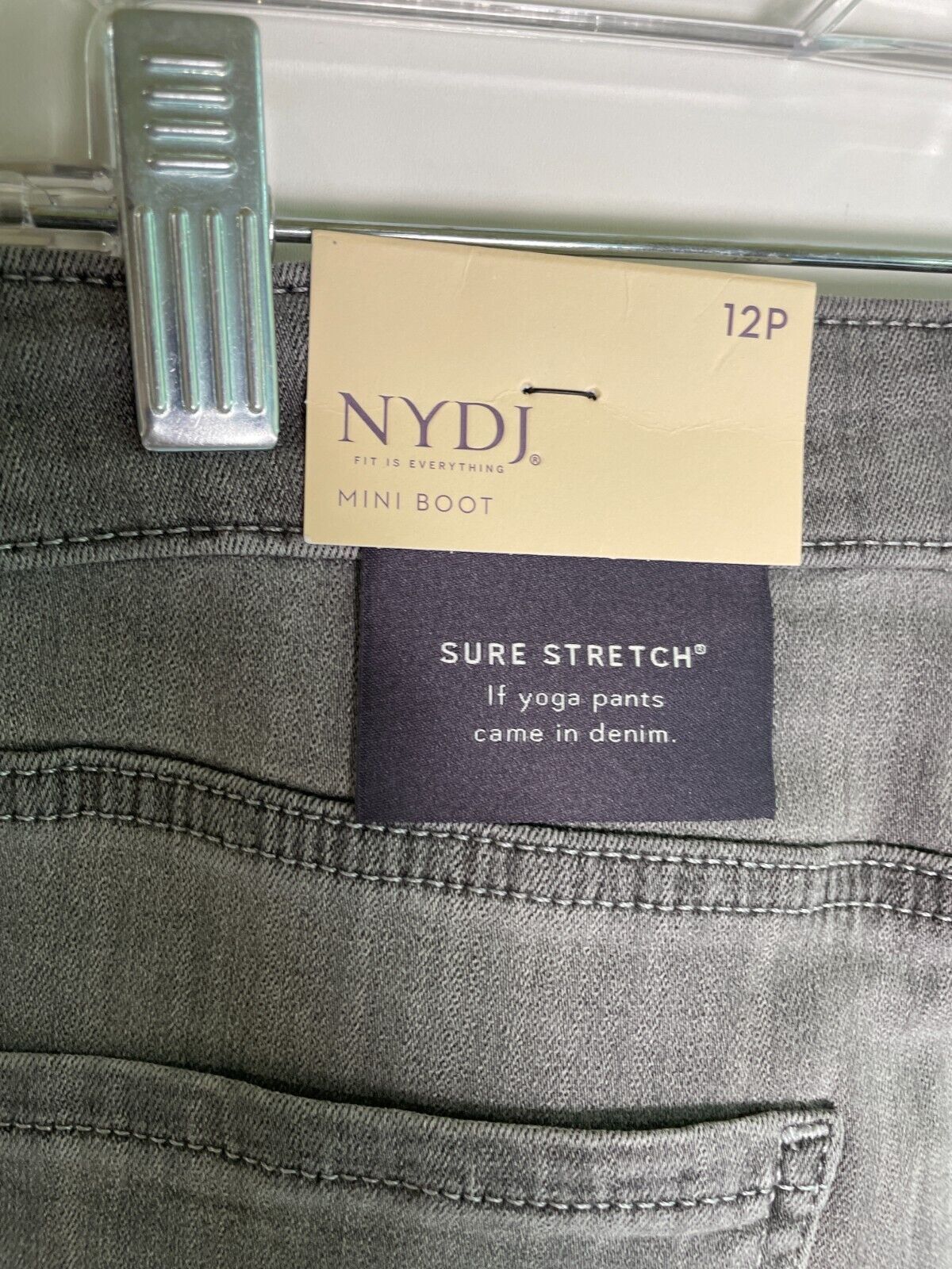 NYDJ Women's 12P High Rise Sure Stretch Denim Billie Mini Bootcut Jeans PAEV2880