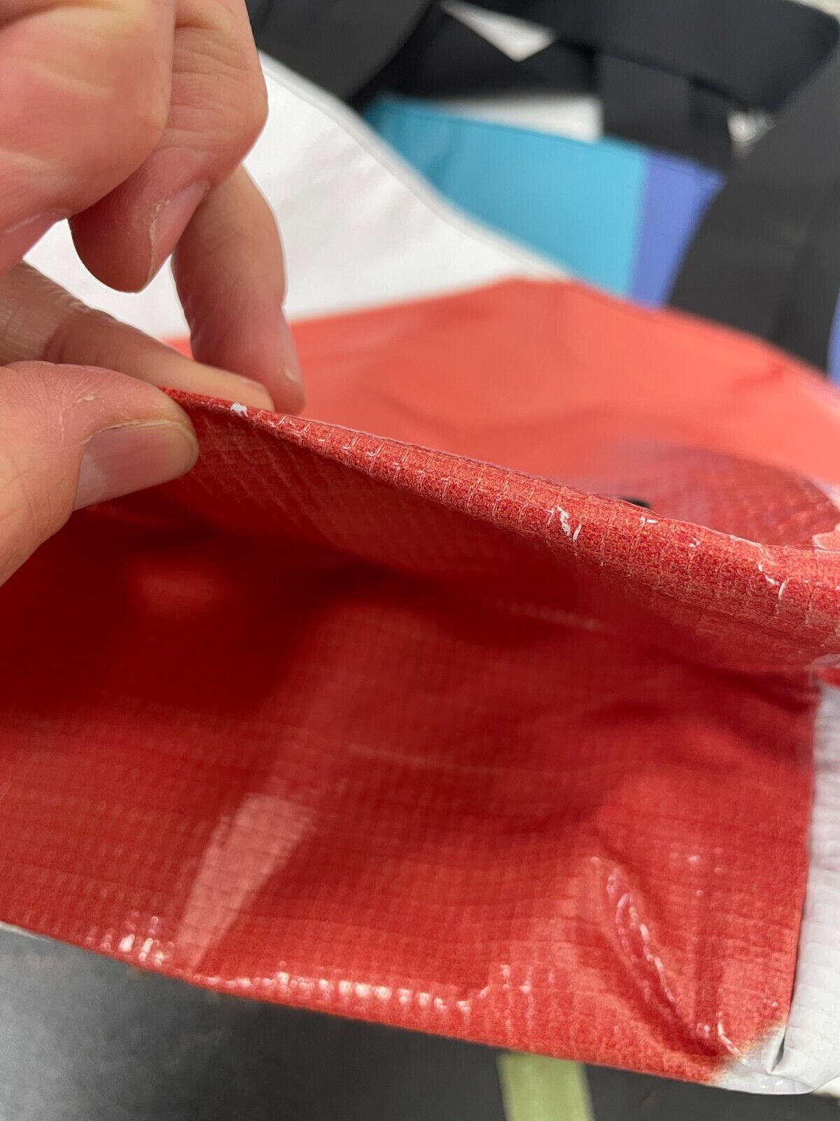 Rareform Lot of 3 Mini Blake Totes Multicolor Colorblock Office Lunch Vinyl NWT