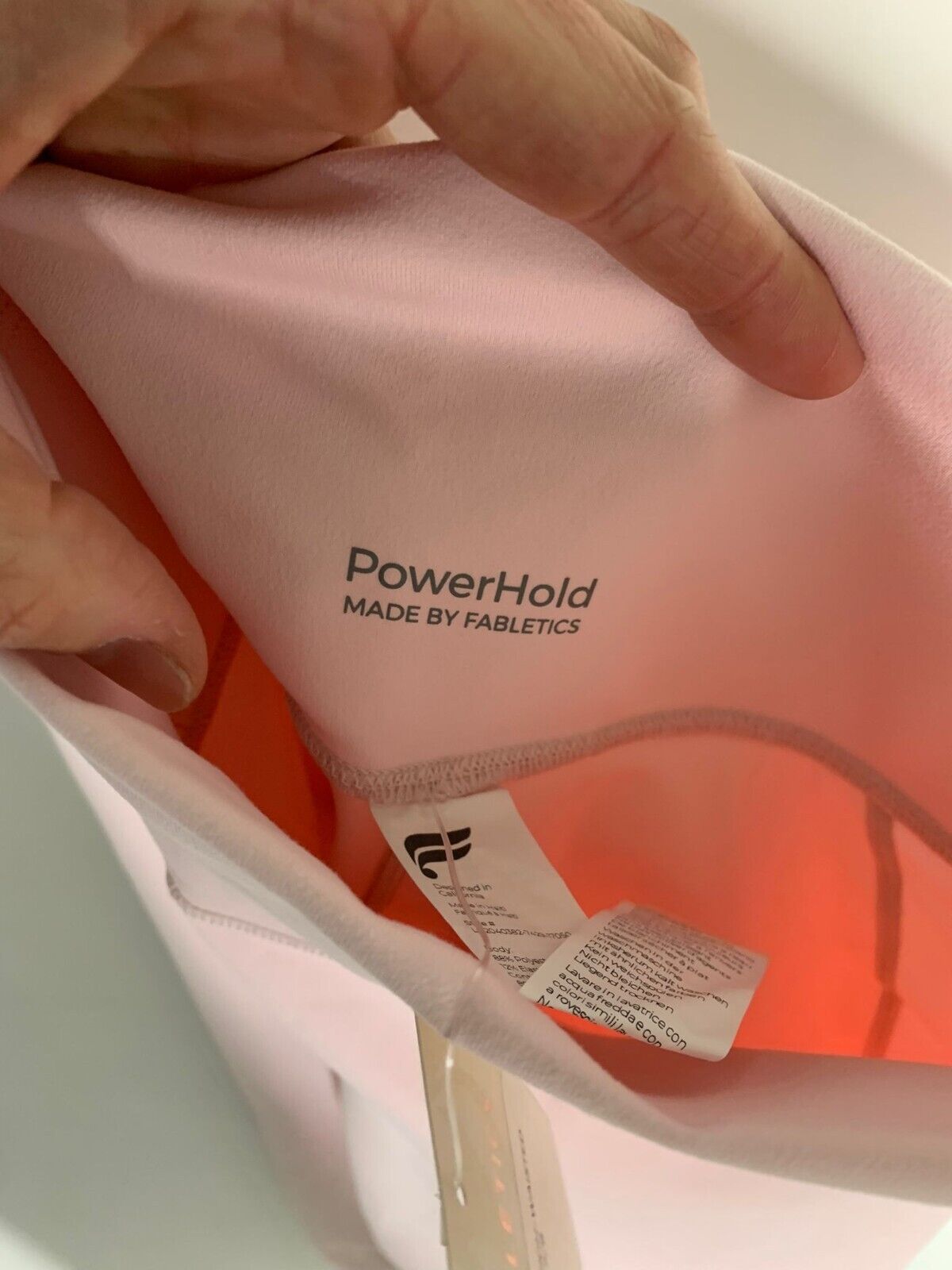 Fabletics Womens L The Define High Waisted 7/8 Legging Pixie Light Pink Yoga