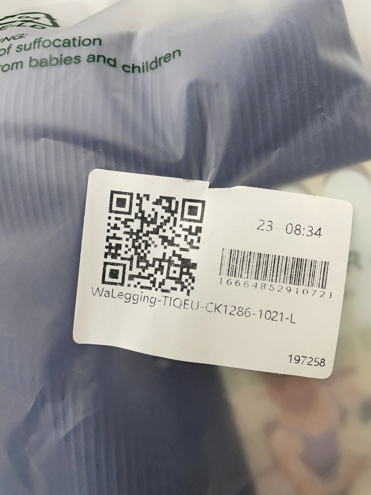 Halara Women's L Seamless Flow High Waisted Ribbed Knit 7/8 Leggings Navy NWT