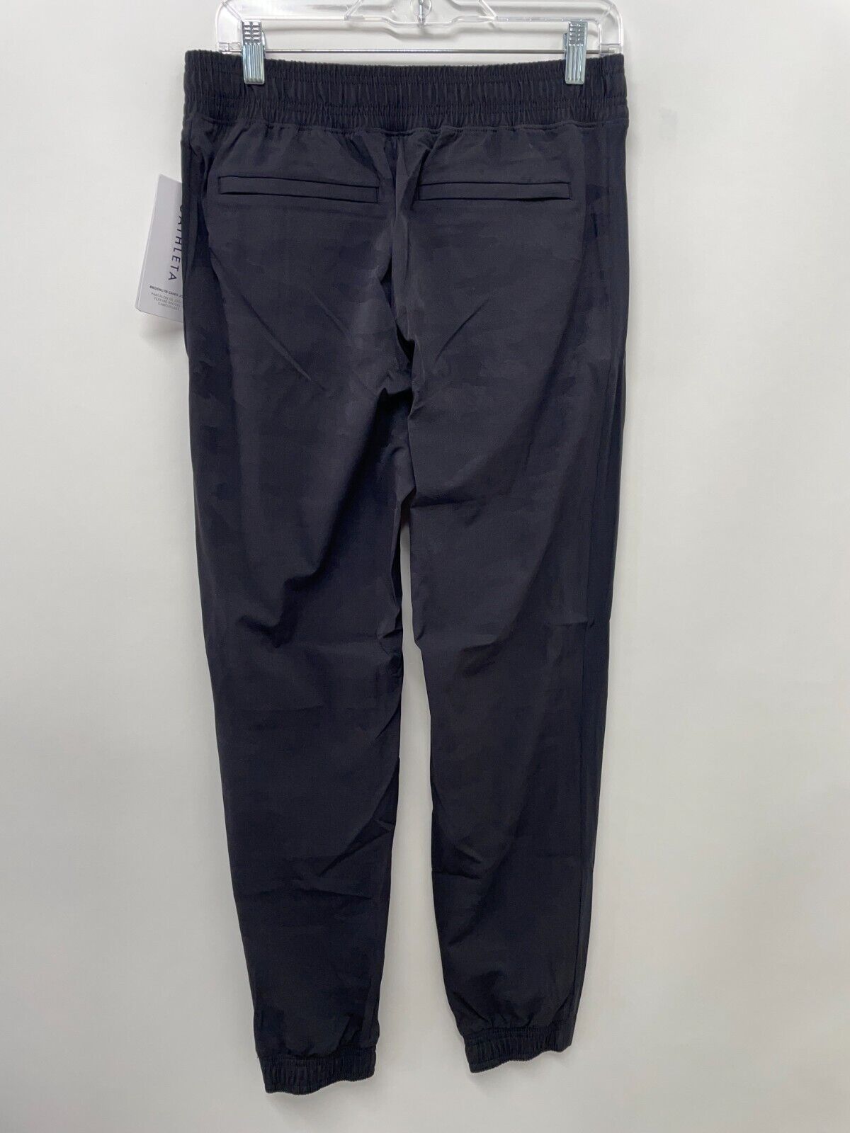 Athleta Women's 4 Brooklyn Camo Jogger Black Camo Lux Jacquard Stretch 599681