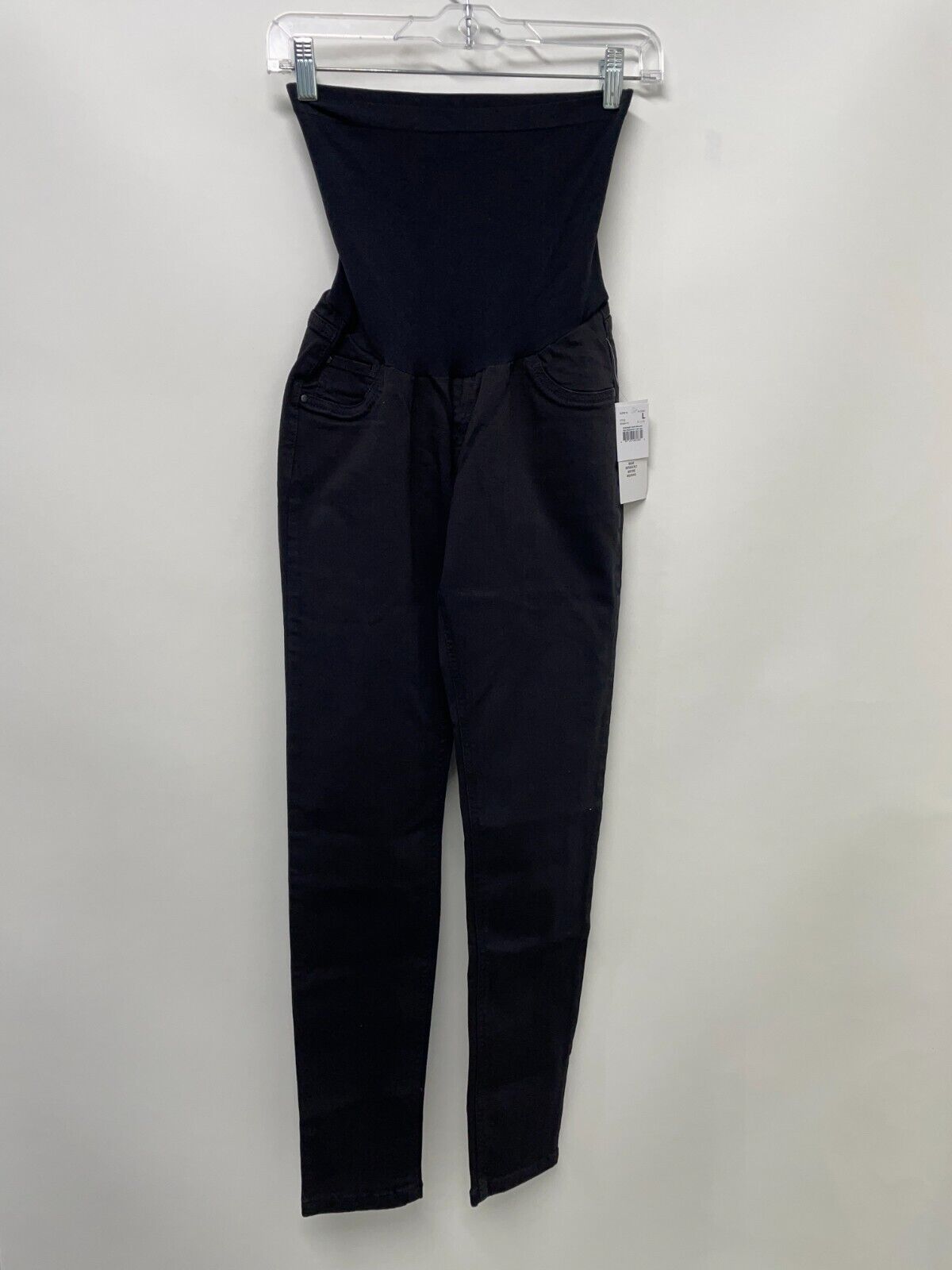 Indigo Blue Women's L Secret Fit Belly Skinny Maternity Ankle Jegging Black NWT