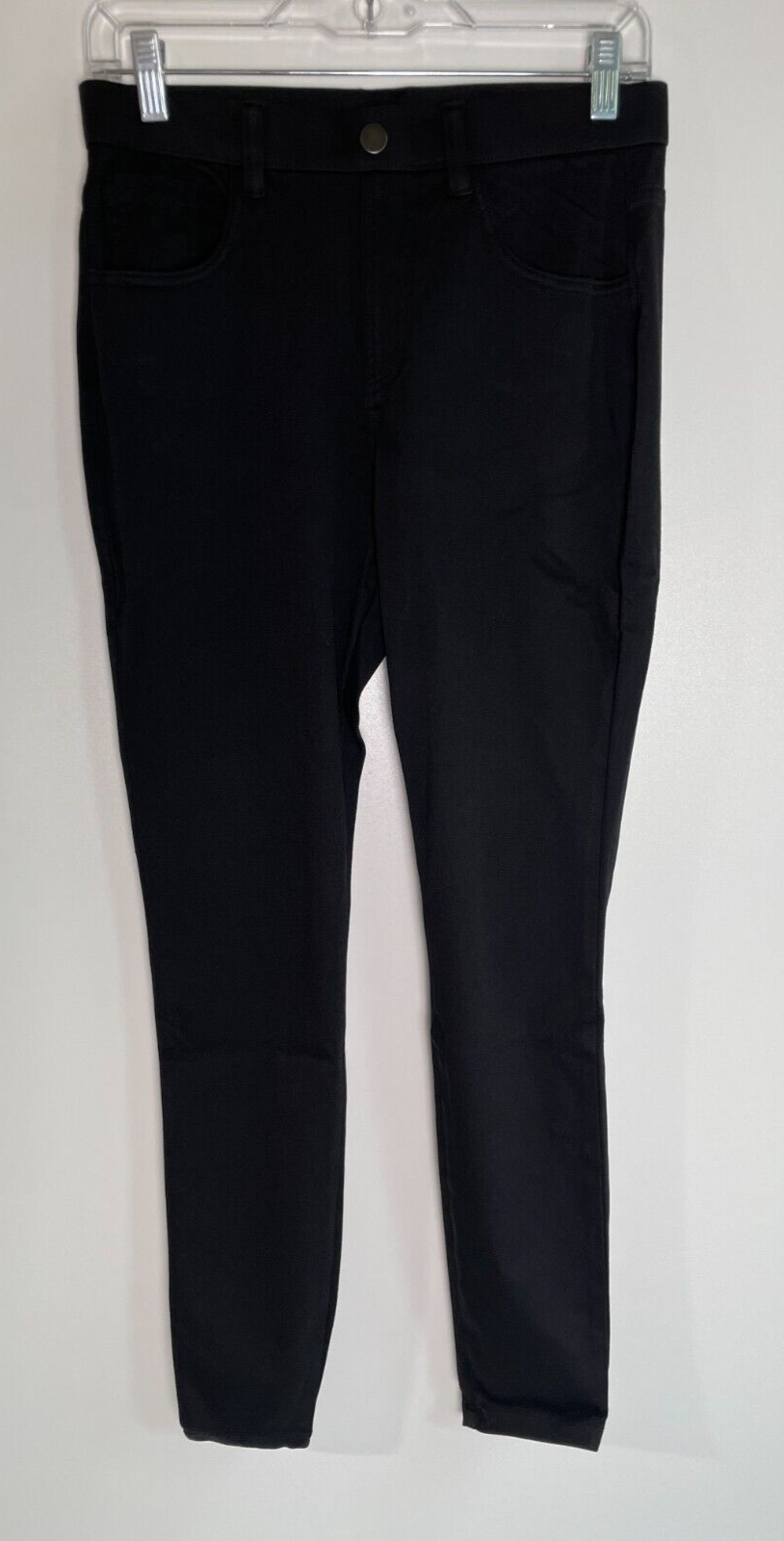 Halara Women's M Full Length High Waisted Stretch Skinny Jeggings Black Denim