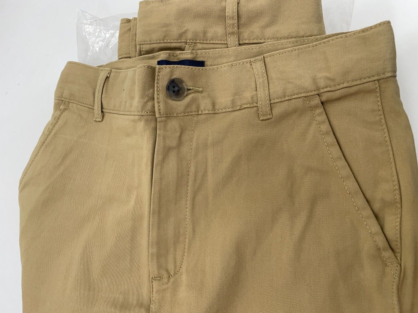 Childrens Place 3 Pack Boys 14 Uniform Stretch Chino Shorts Khaki Slim Fit Lot