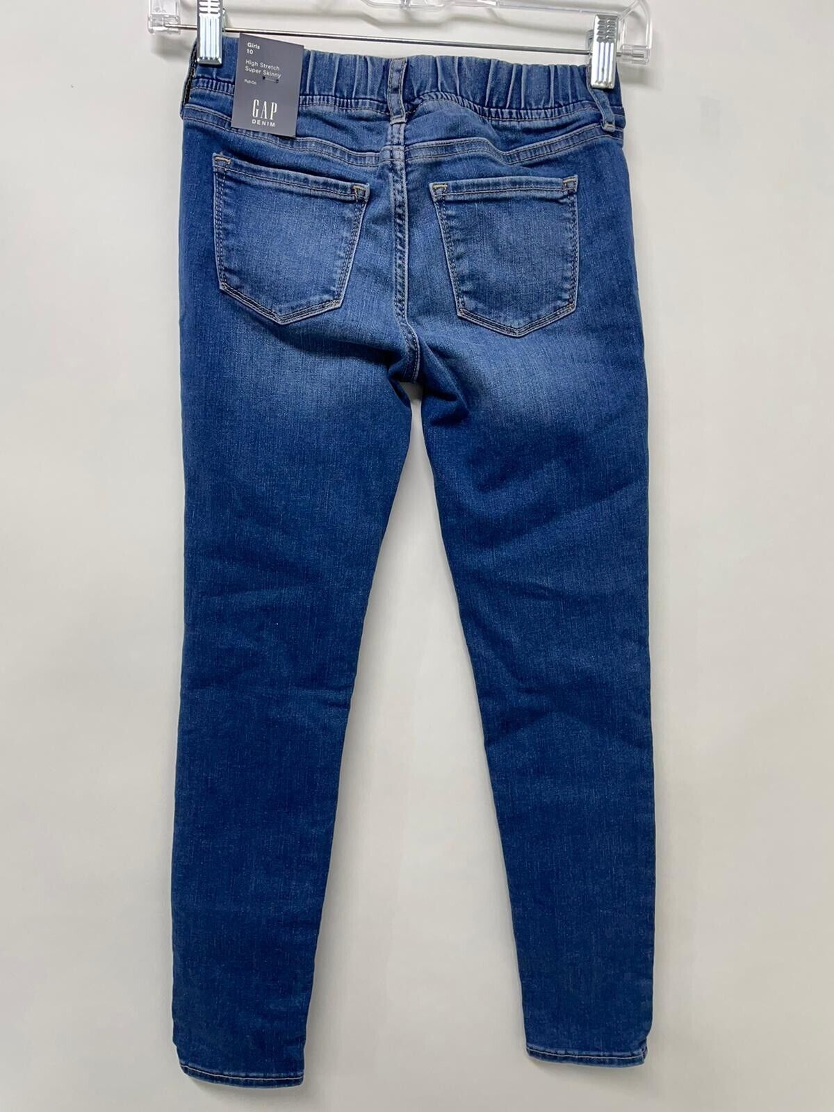 Gap Denim Girls 10 Stretch Super Skinny Jeans Medium Wash Pull On 774772