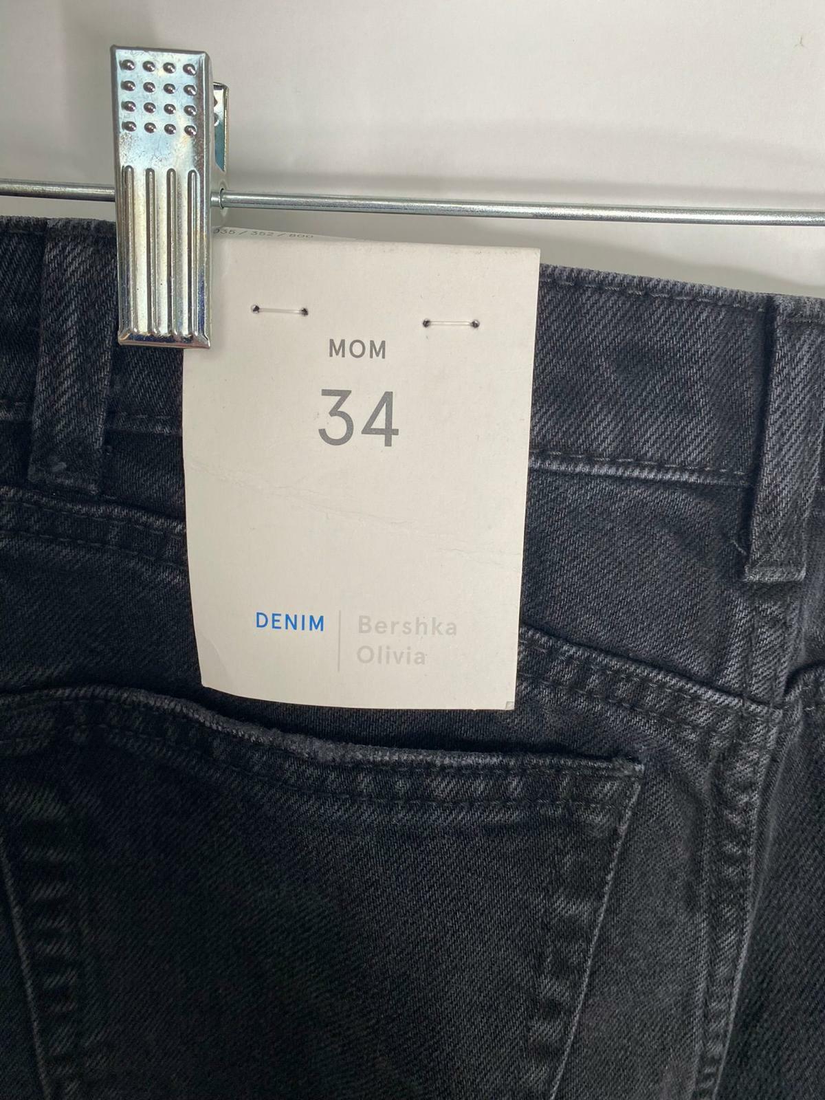 Berksha Denim Collection Womens 2 Black Mom Jeans Ripped High Rise