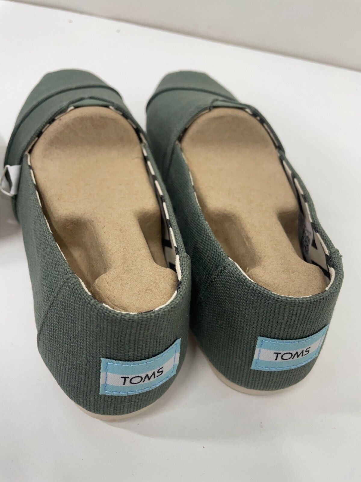Toms Womens 7 Heritage Alpargata Canvas Shoes Bonsai Green Comfort 10017719