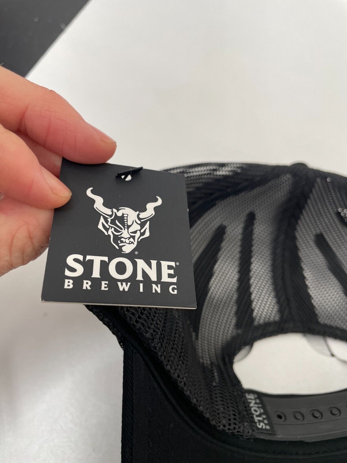 Stone Brewing Mens One Size Military Patch Tucker Hat Black Adjustable Snapback