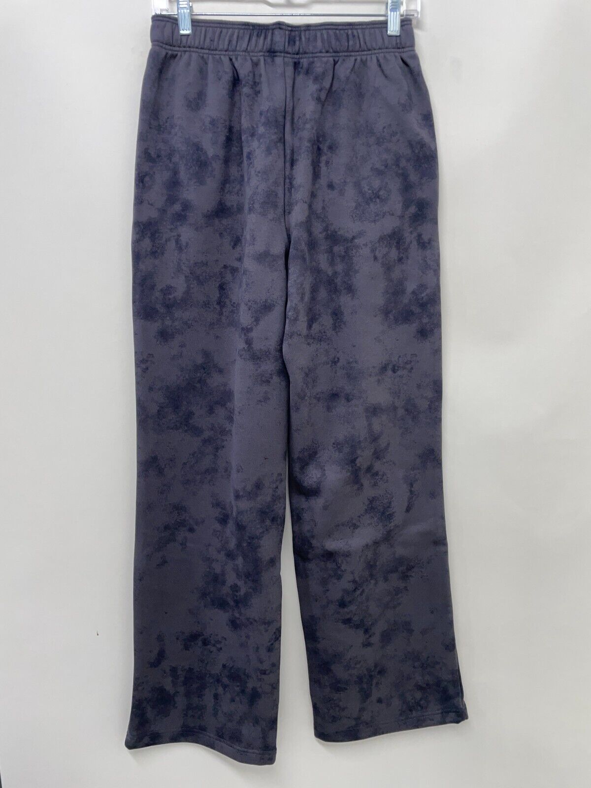 Fabletics Womens S Cozy Fleece Wide Leg Tracksuit Bottoms Onyx Smudge PT2356933