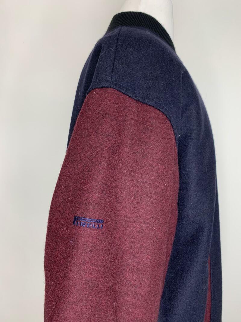 Pirelli Portfolio Mens XL Wool Varsity Bomber Letterman Jacket Racing Tires