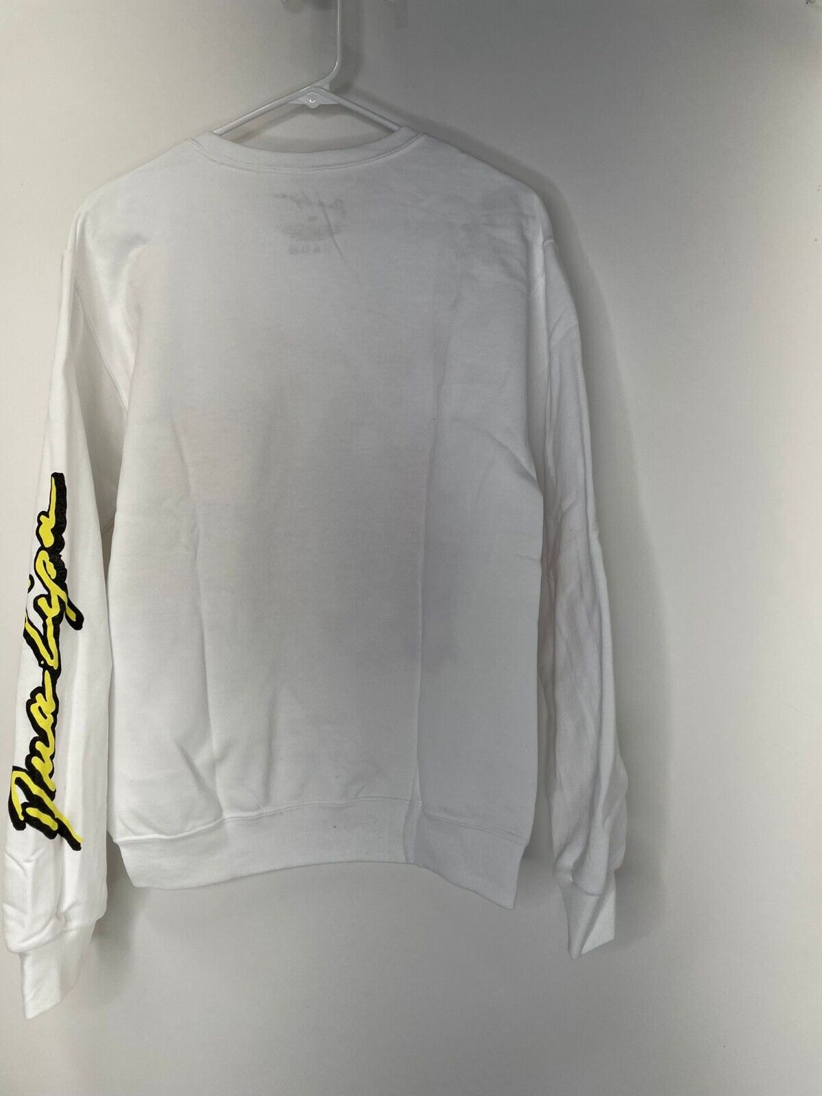 Dua Lipa Adult S White Gingerbread House & Friends Crewneck Sweatshirt Christmas