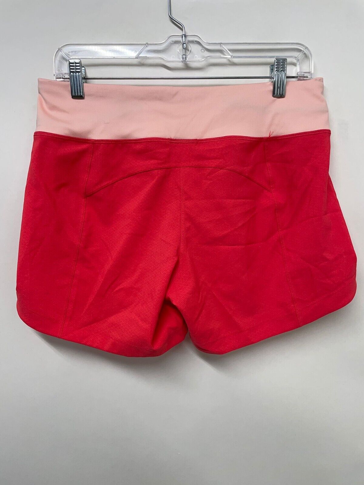 Goal Five Womens M Excel Workout Shorts Hot Coral Nectar Mid Rise Pull On Active