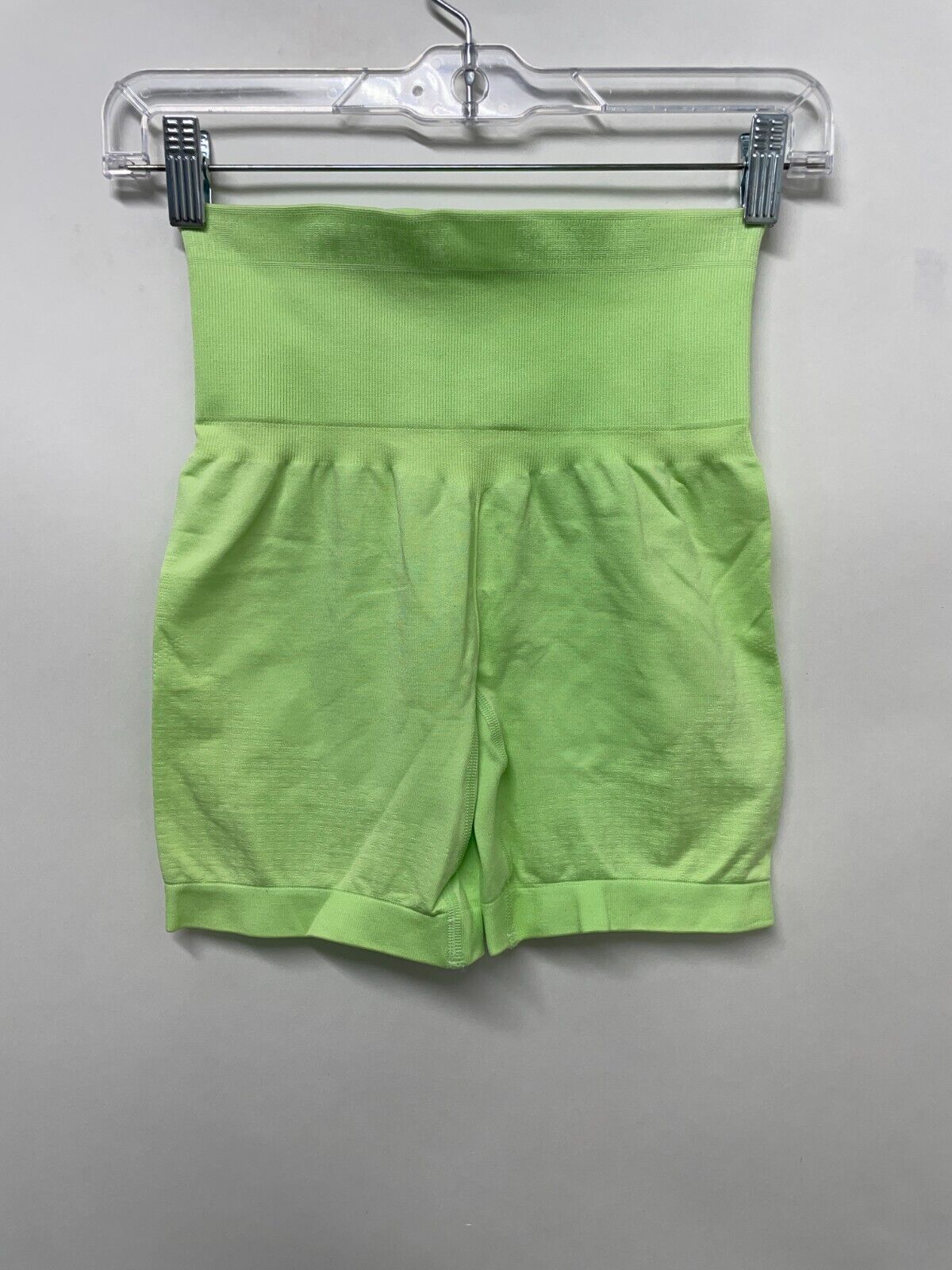 Gymshark Womens S Apex Seamless Short Light Green High Rise Athletic GLSH5113-CL