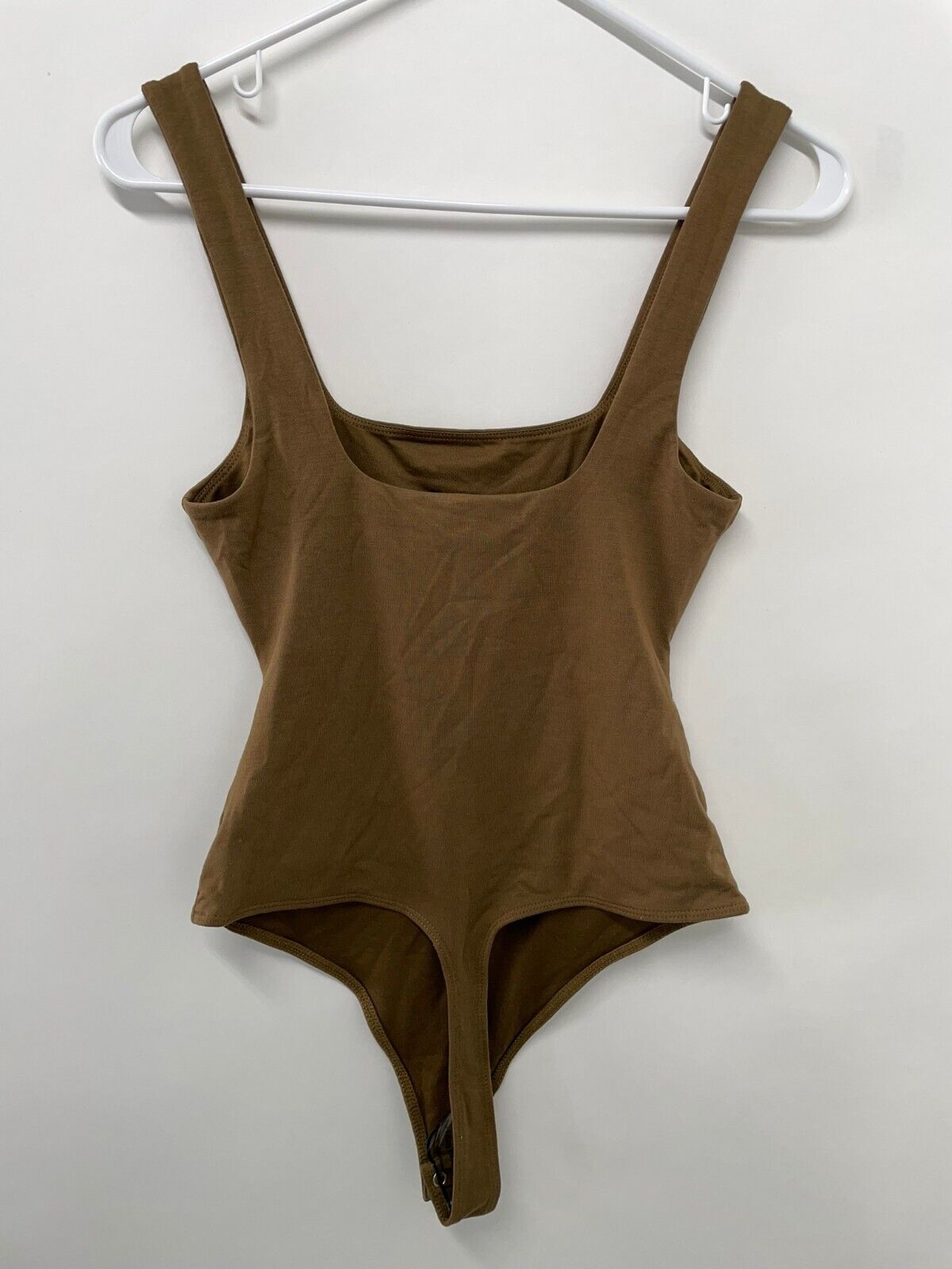 Good American Womens 1 The Modern Tank Top Bodysuit Sepia Brown Sleeveless