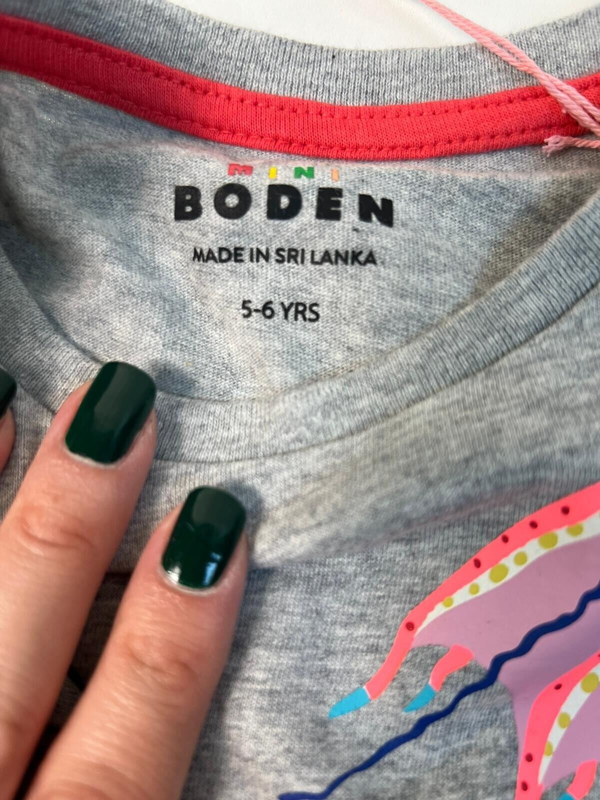 Boden Boys 5-6Y Weird & Wonderful Fish Grey T-Shirt B2733 LGY Kids Youth