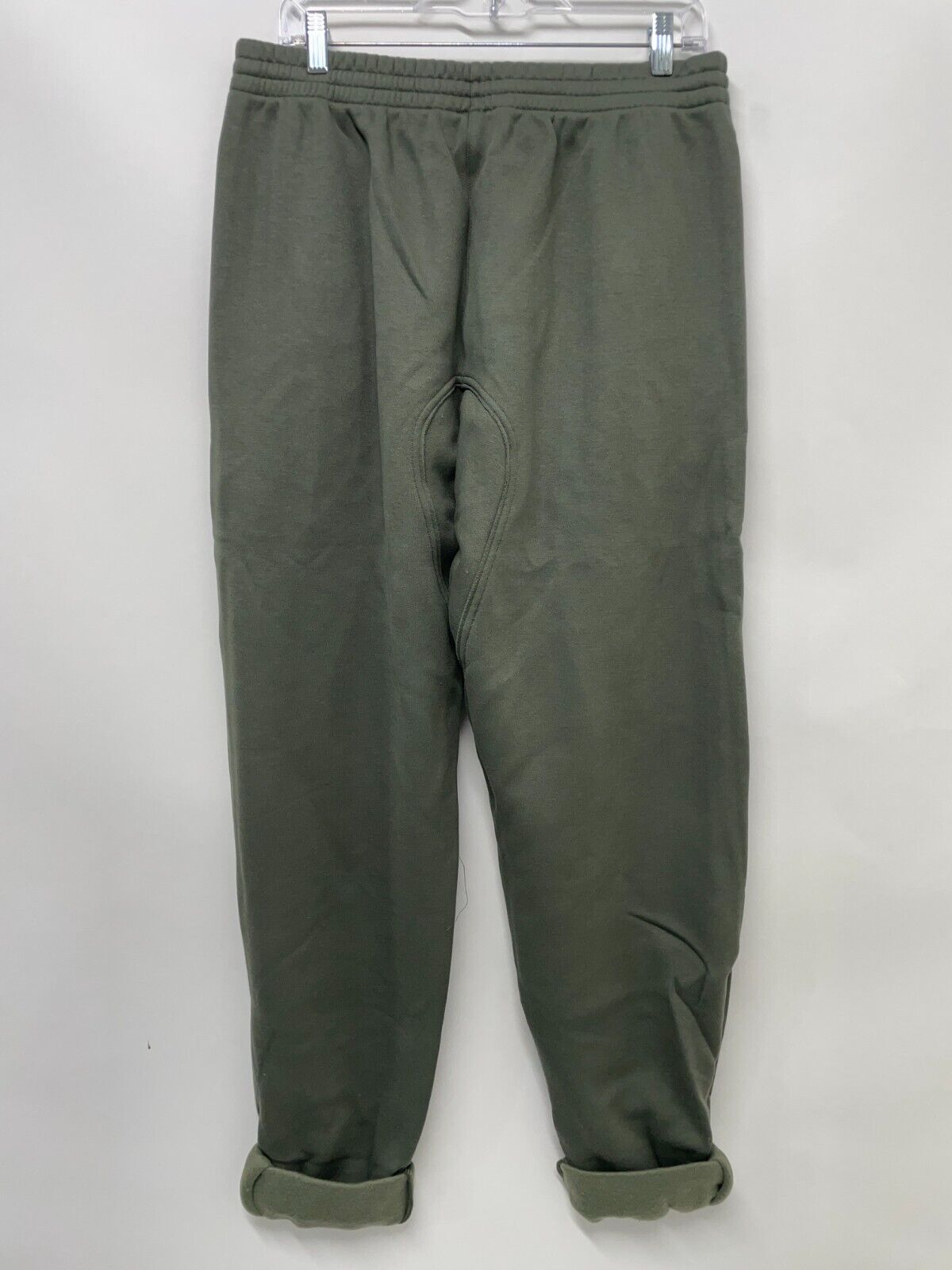 Savage X Fenty Women's M Xssential Oversized Rolled Cuff Jogger Olive Grey NWT
