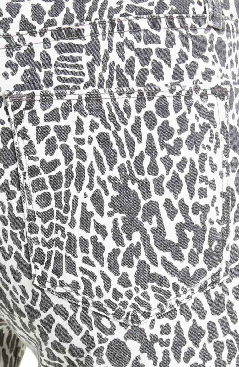 Frame Womens 26 Le High Animal Print Ankle Skinny Jeans High Waist Denim Leopard