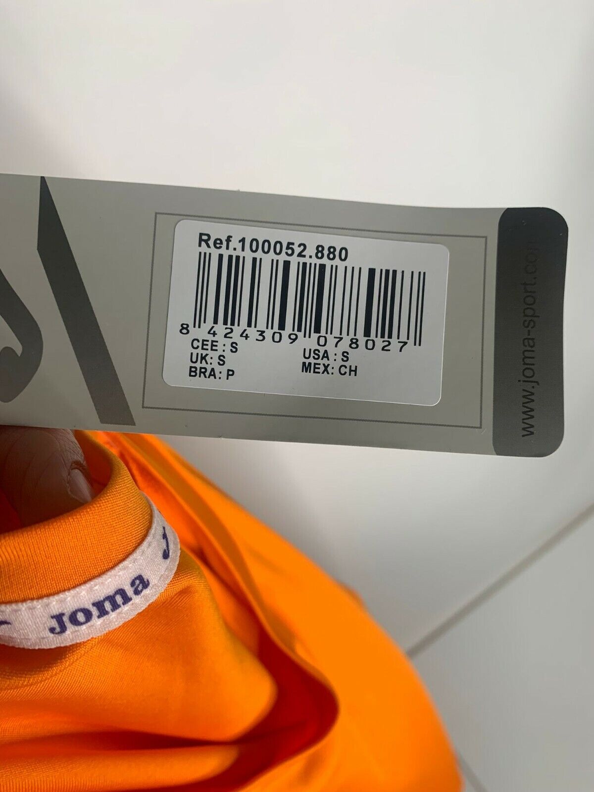 Joma Mens Youth Orange Combi Training Soccer T Shirt Orange Jersey Football