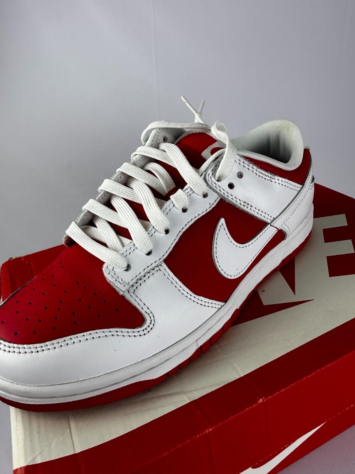 Nike Men's 8 Dunk Low Championship Red Lace Up Casual Sneaker Shoes DD1391 600
