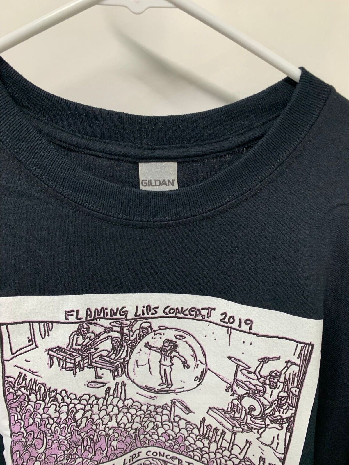 The Flaming Lips Mens XXL 2020 Bubble Concert T-Shirt Corona Black Space