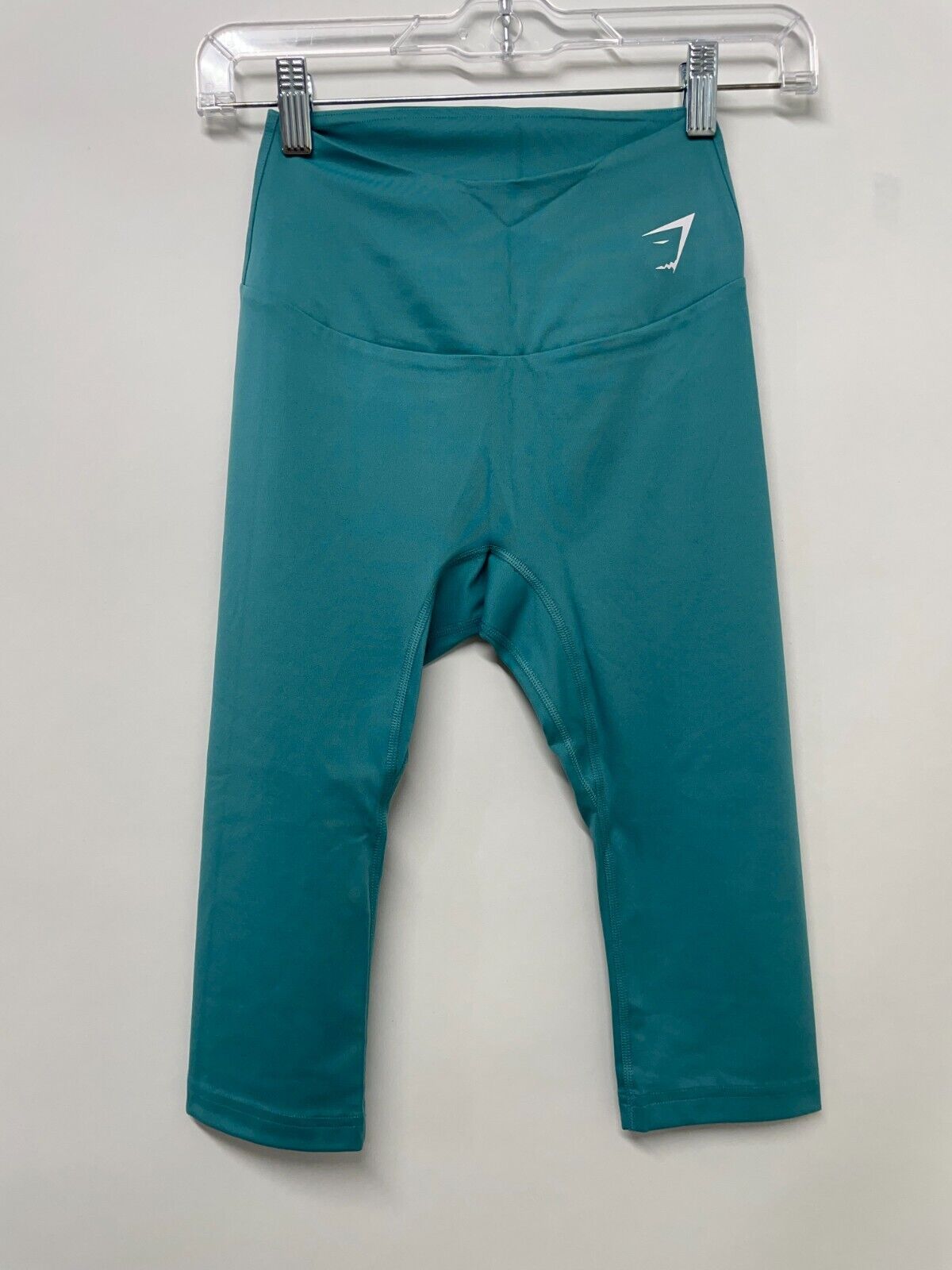 Gymshark Women's S Training Cropped Leggings Teal High Rise Capri B1A1U NWT
