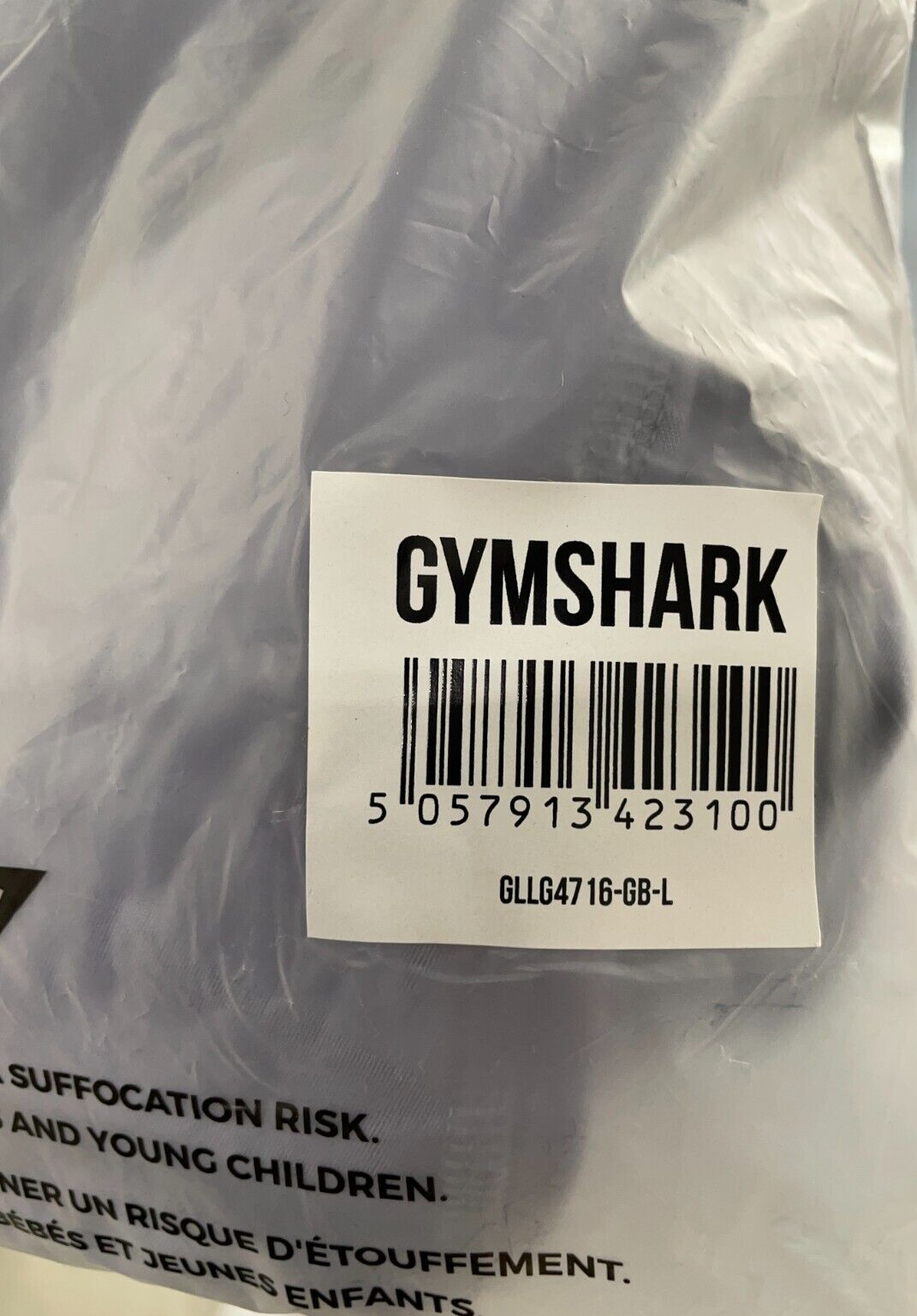 Gymshark Women's L Training Cropped Leggings Light Blue High Rise GLLG4716 NWT