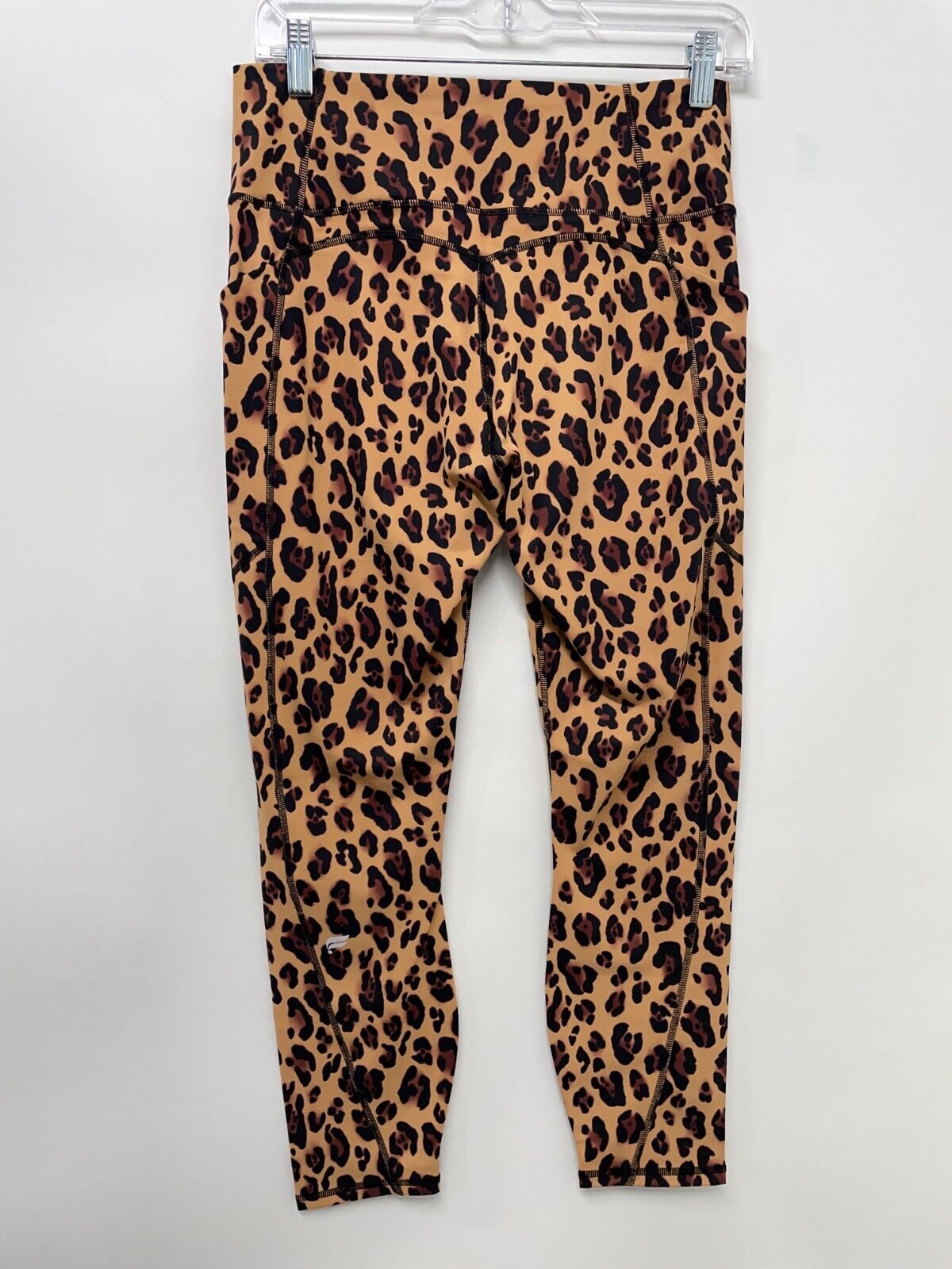 Fabletics Womens L Oasis PureLuxe High-Waisted 7/8 Legging Natural Leopard NWT