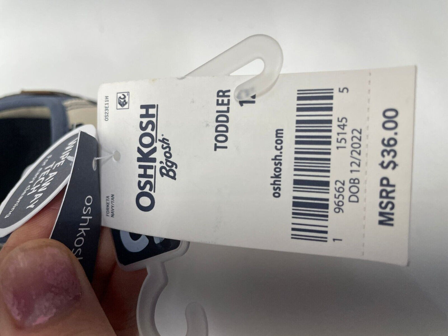 Oshkosh B'gosh Toddler Little Kids 12 Forketa Casual Shoes Sneaker Navy Blue