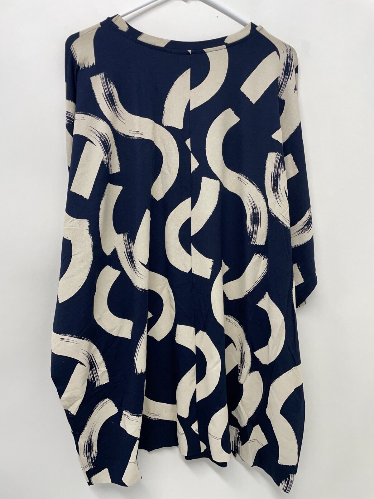 Masai Copenhagen Womens M Gabini Jersey Tunic Navy Oversize Scoop Neck 1006583