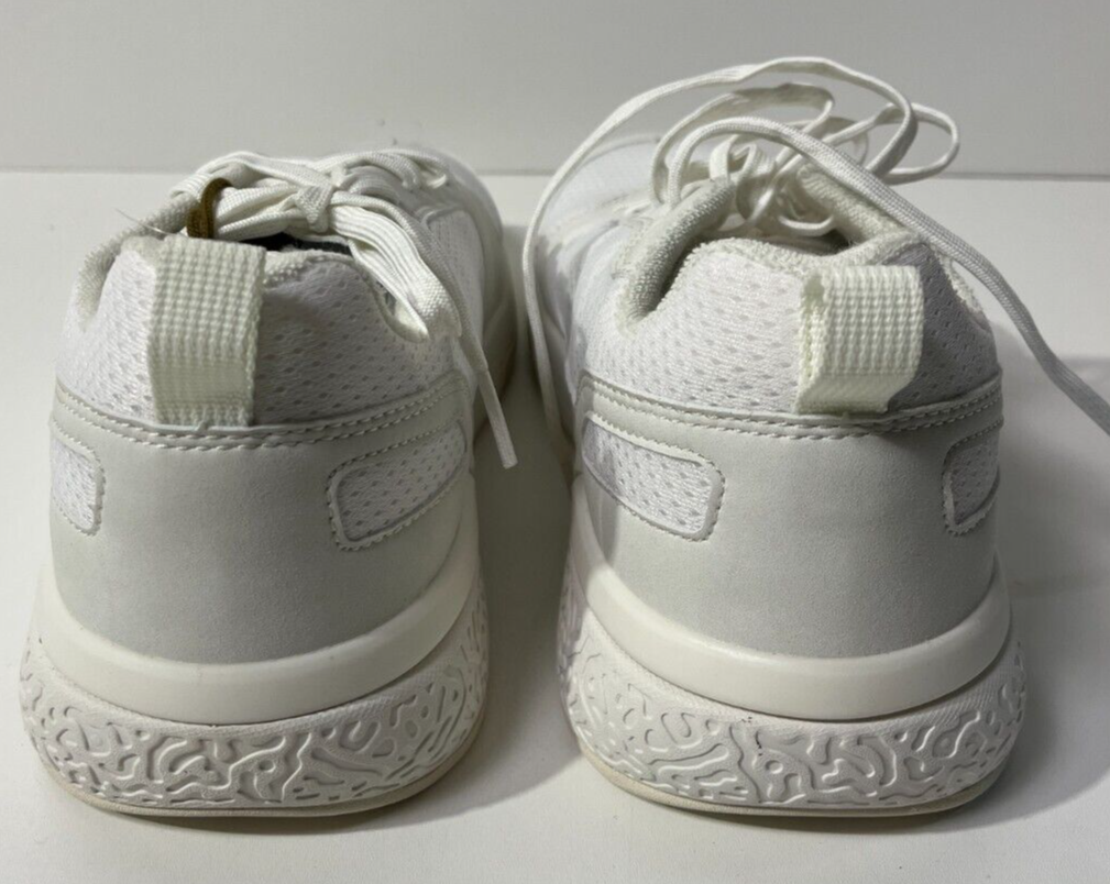 OluKai Men's 9 ‘Anau Court Lace Up Pickleball Tennis Sneaker Bright White 10545