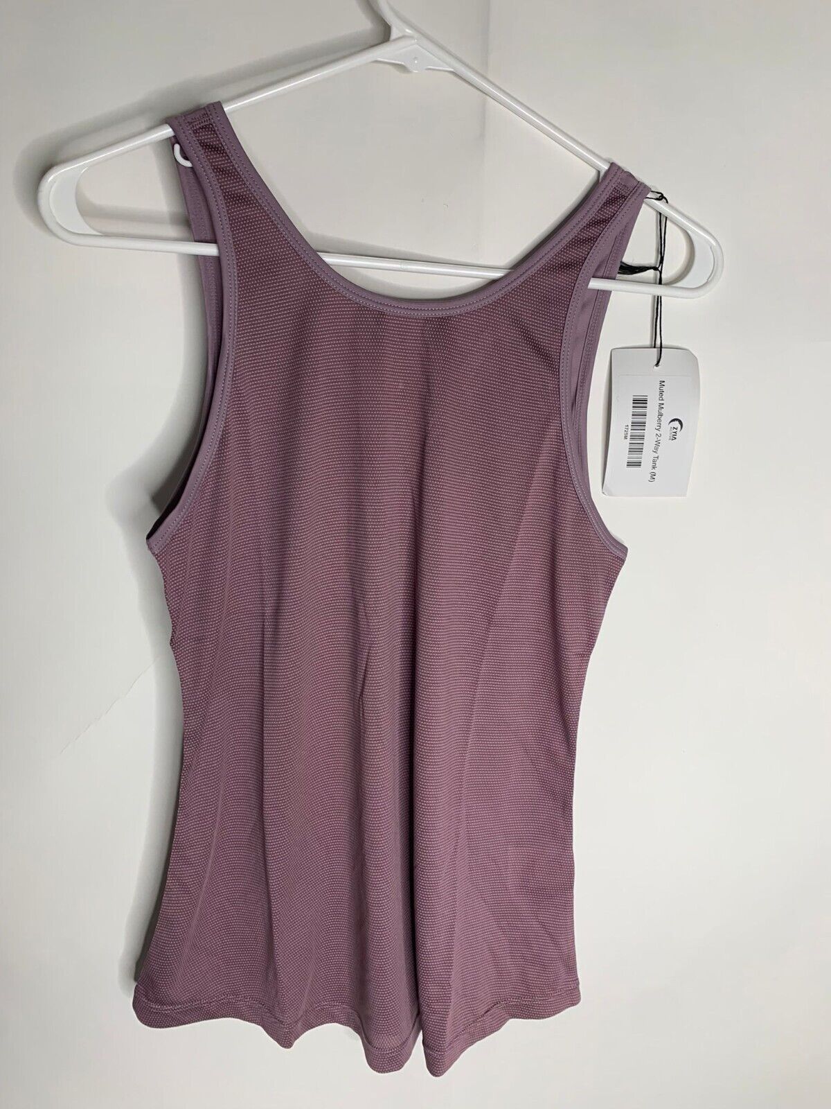 Zyia Active Womens M Muted Mulberry Purple 2 Way Tank Top Yoga Gym