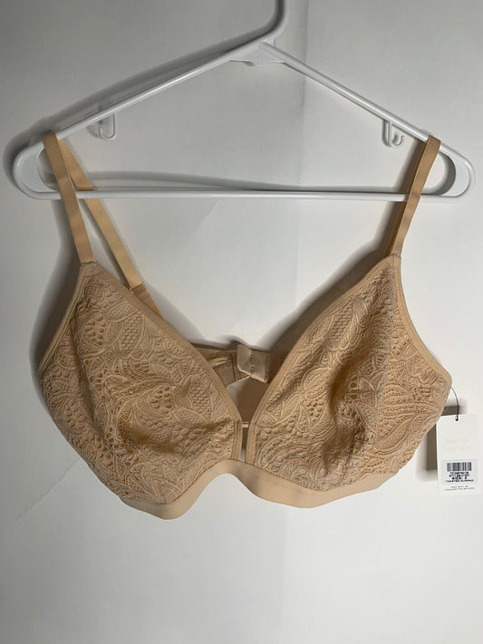 Lively Womens 3 The Palm Lace Busty Bralette 47267 Toasted Almond Bra