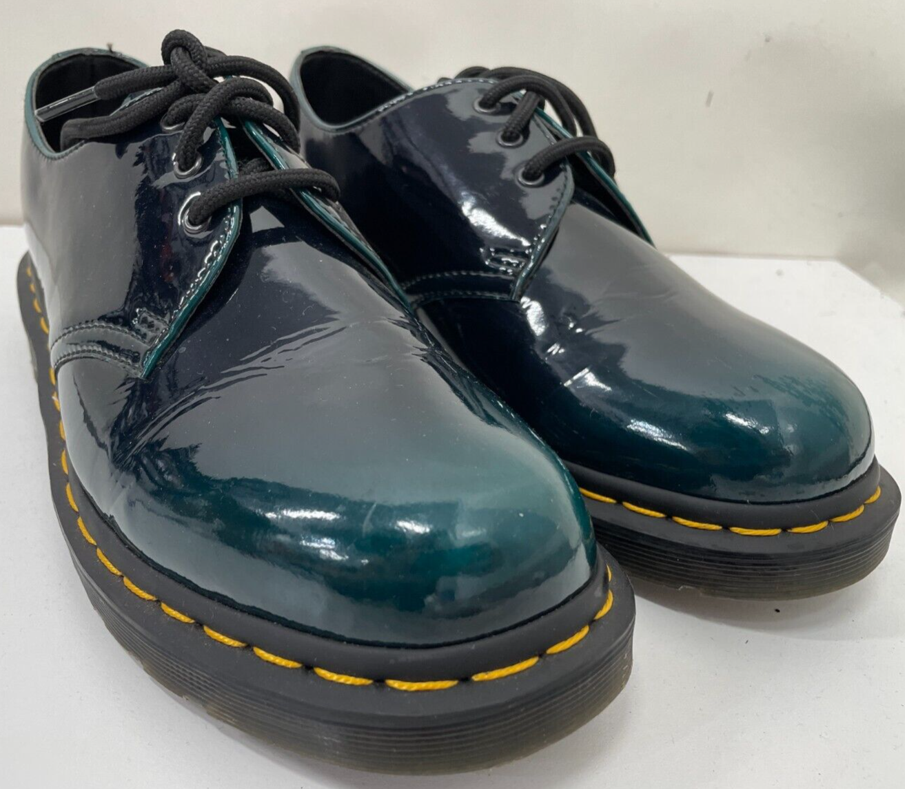 Dr Martens Airwair Womens 9 Vegan 1461 Oxford Shoes Super Glossy Finish 26890431