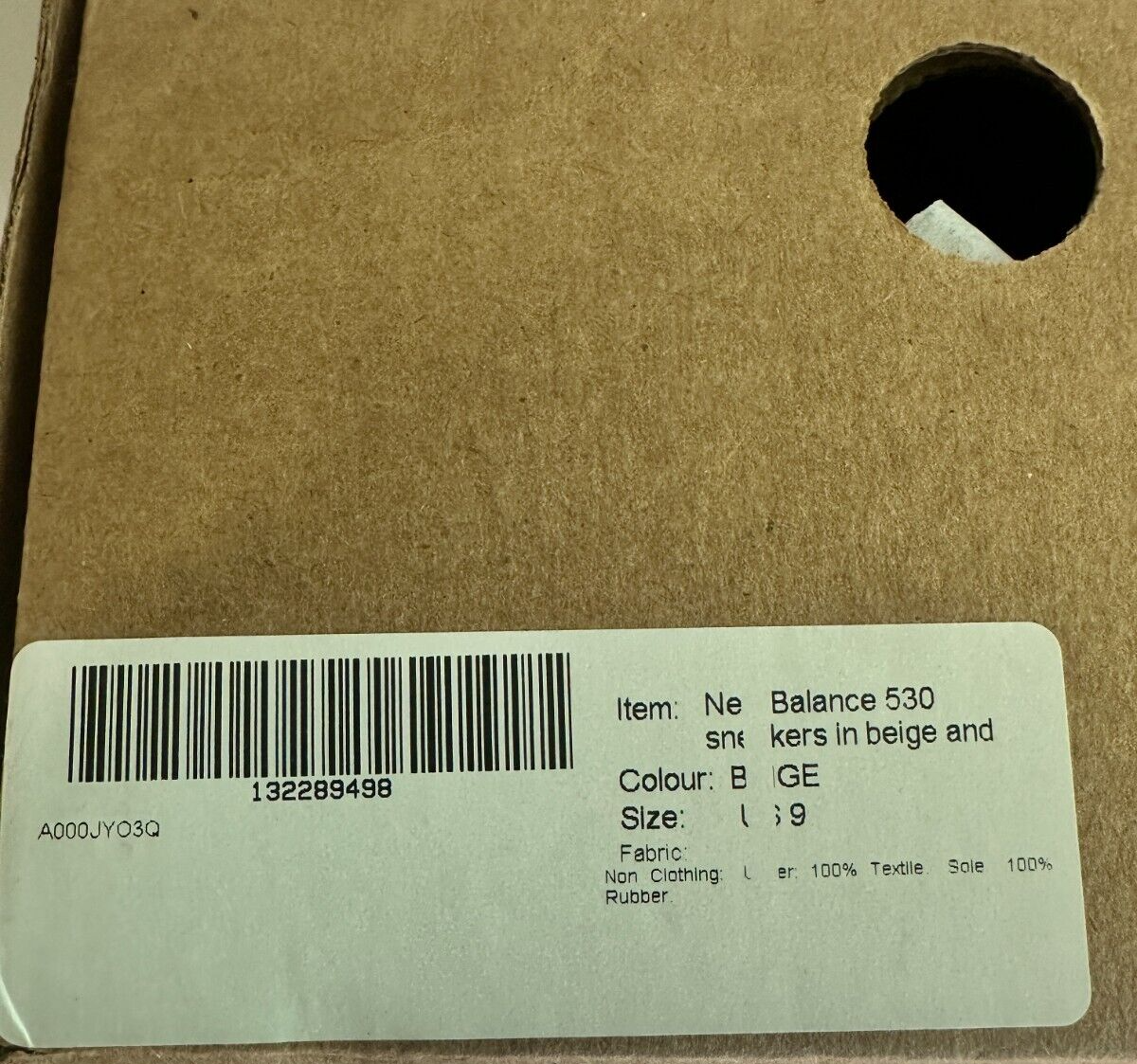 New Balance Men's 9 NB 530 Beige White Lifestyle Casual Sneaker Shoes MR530AA
