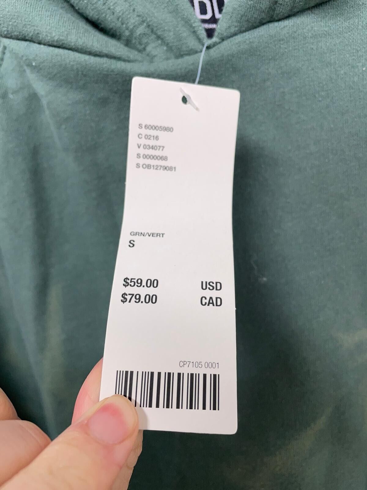 BDG Urban Outfitters Mens S Vintage Sun Bleach Washed Hoodie Sweatshirt Green