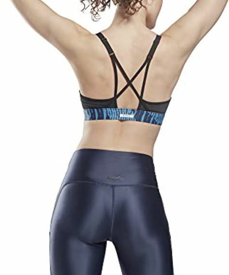 Core 10 Reebok Womens 2XL Lux Strappy Sports Bra Navy Medium Support