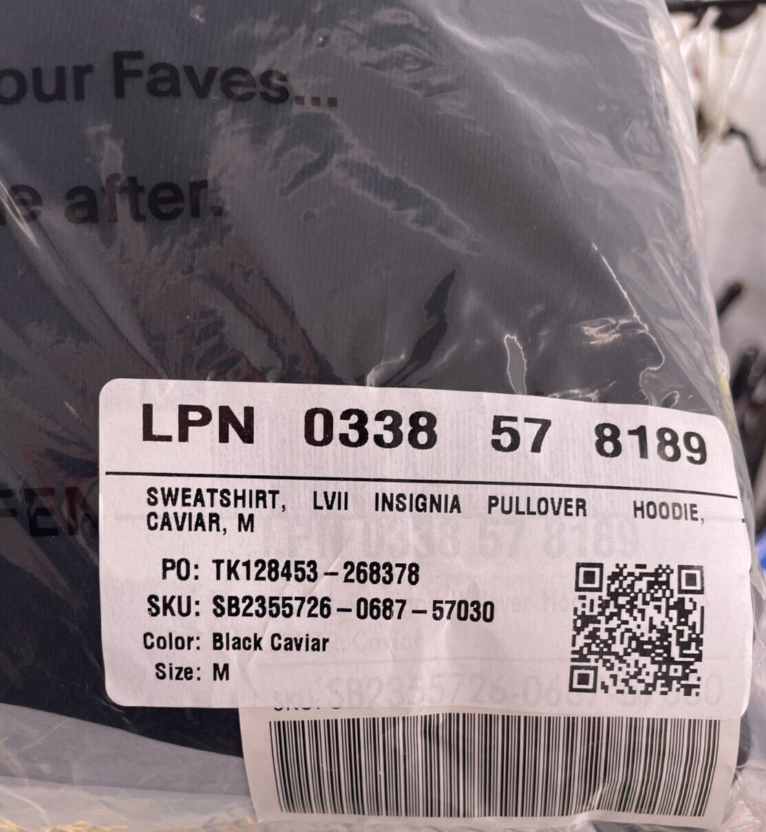 SAVAGE X FENTY Womens M Limited LVII Caviar Hoodie Sweatshirt Black Super Bowl