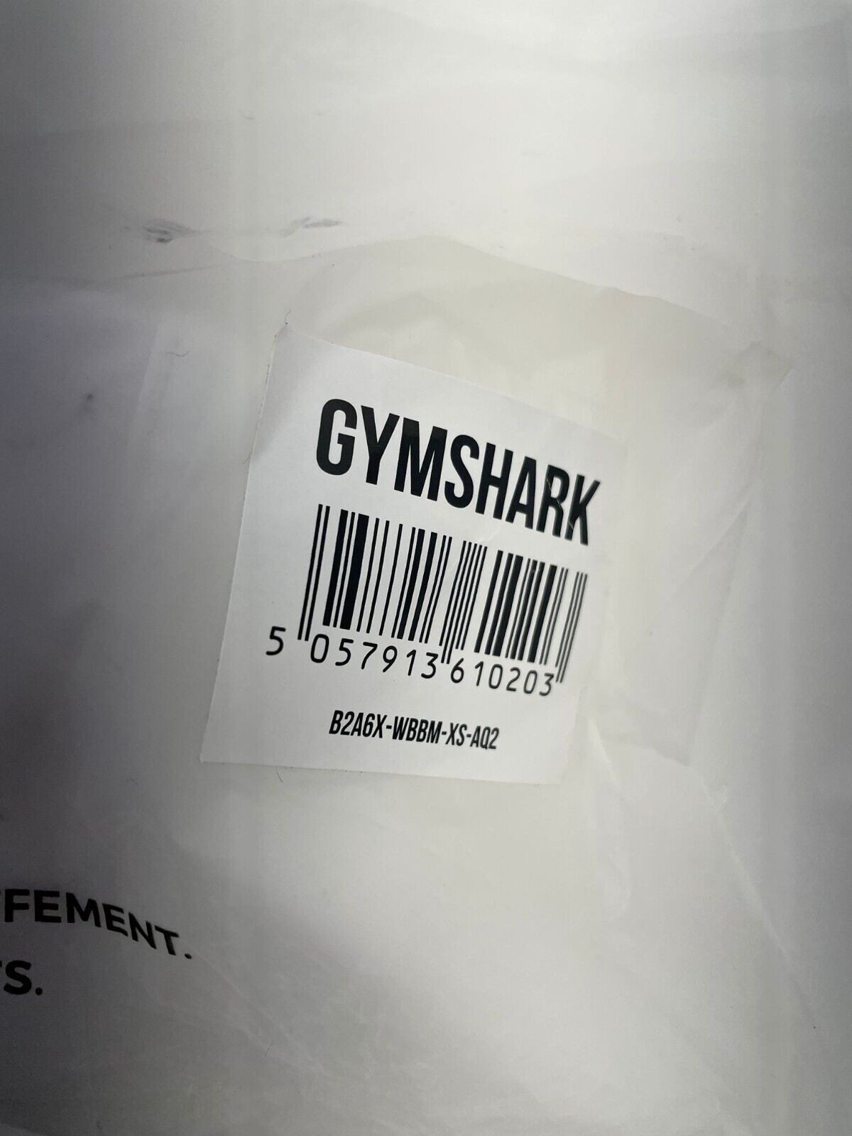 Gymshark Womens XS Open Back Sports Bra White B2A6X High Impact