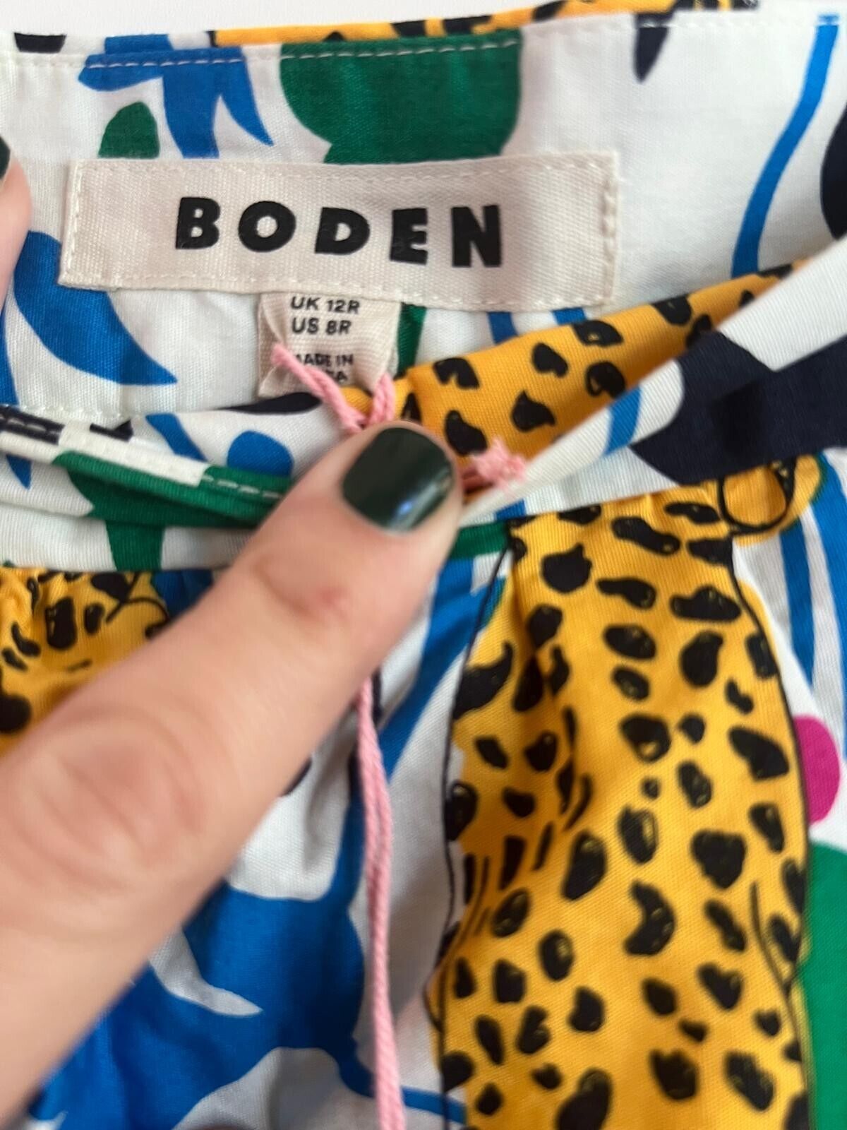 Boden Womens 8R Lorna Tiered Maxi Skirt Multi Leopard Vine sty-r0118-nud