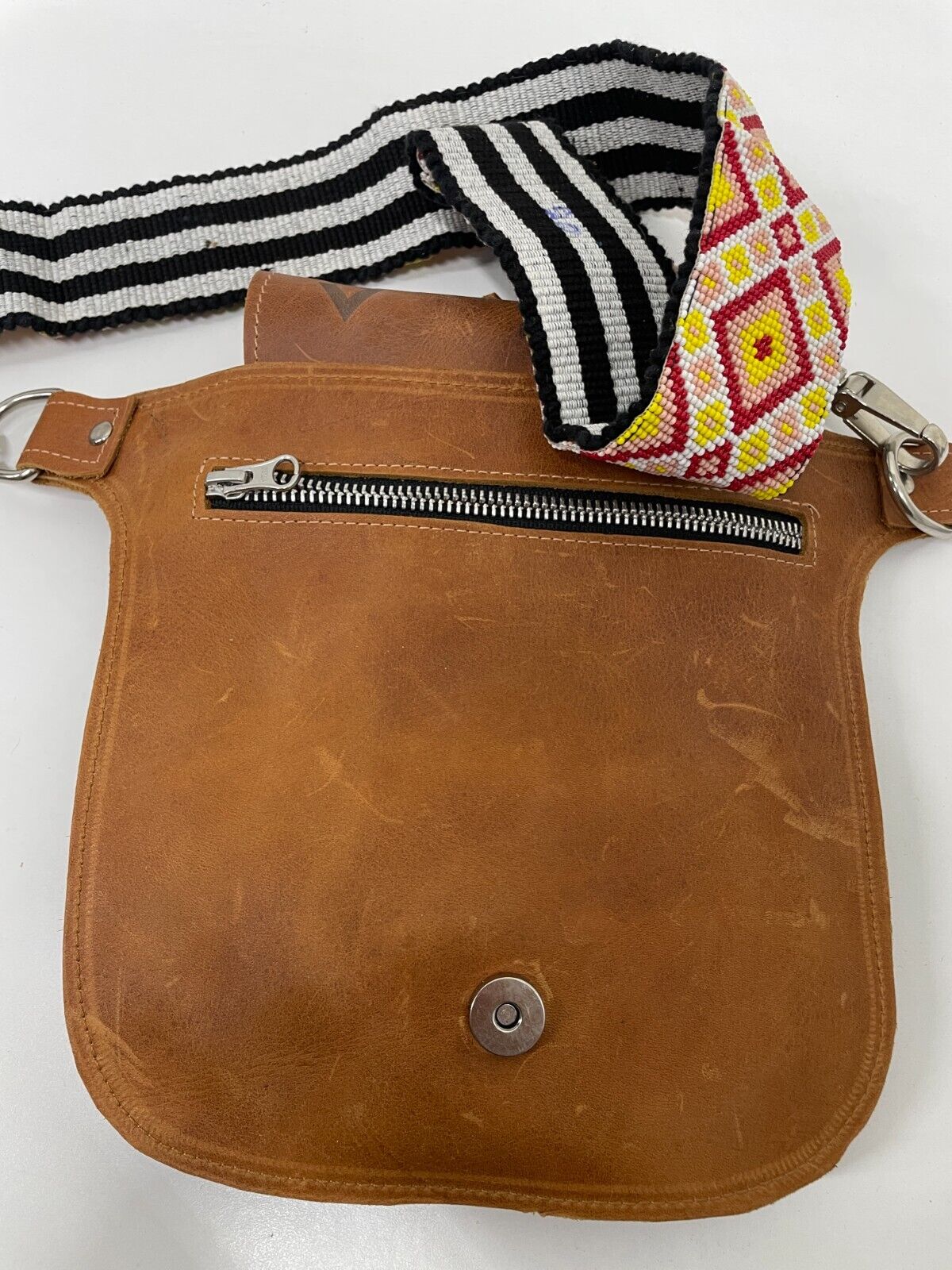 Ixchel Womens Leather Purse Fanny Pack Crossbody Belt Waist Bag Brown Purse