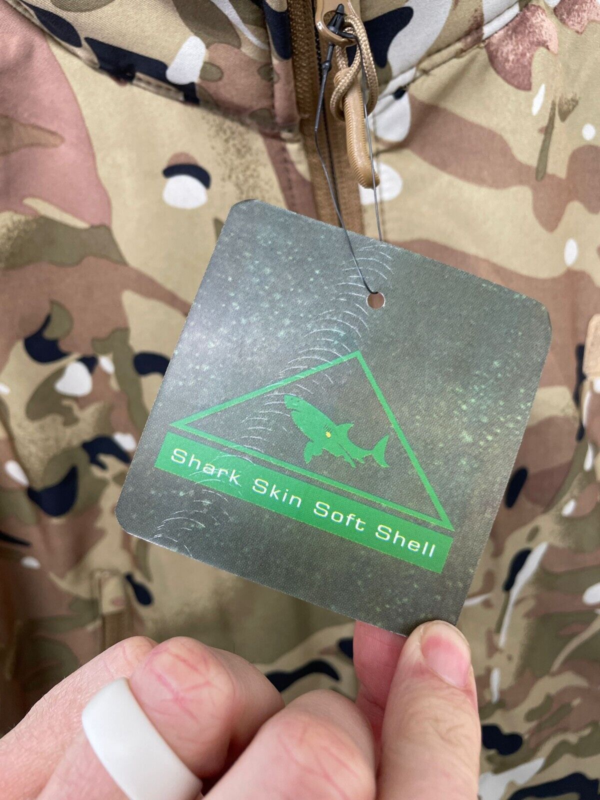 Mens Shark Skin Soft Shell Military Tactical Zip Jacket Fleece Lined Camo Hunt