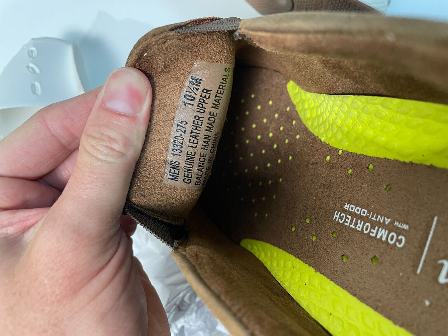 Florshein Men's 10.5M Great Lakes Moc Toe Slip On Comfort Shoes Brown 13320-275