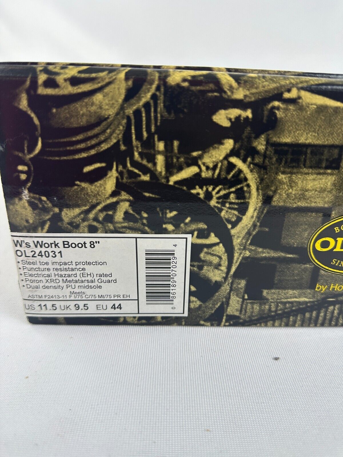 Oliver Womens 11.5 Steel Toe Work Safety Boot 8" Electrical Hazard Brown OL24031