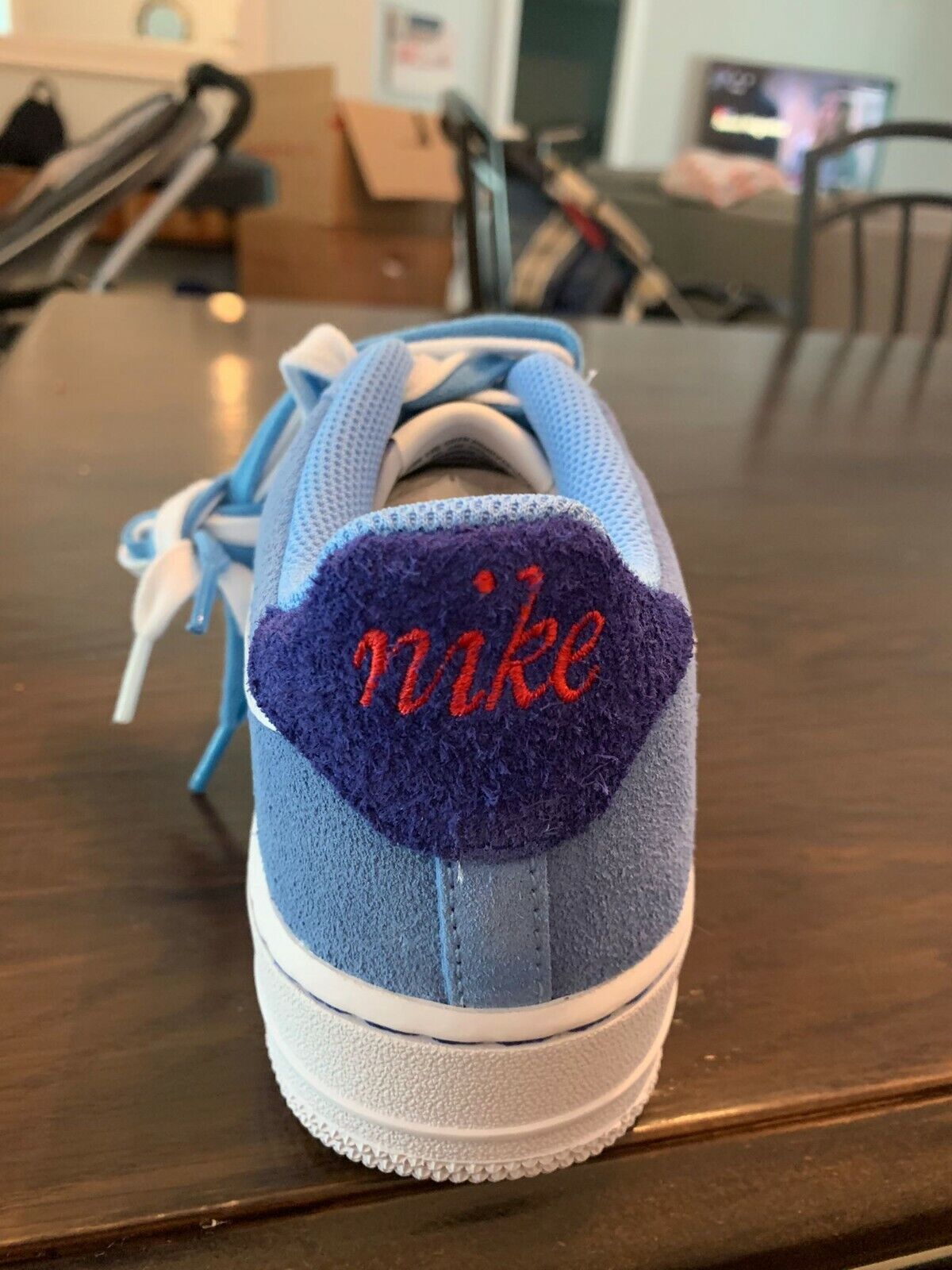 Nike Air Big Boys 6Y Air Force 1 LV8 S50 GS University Carolina Blue Shoes UNC