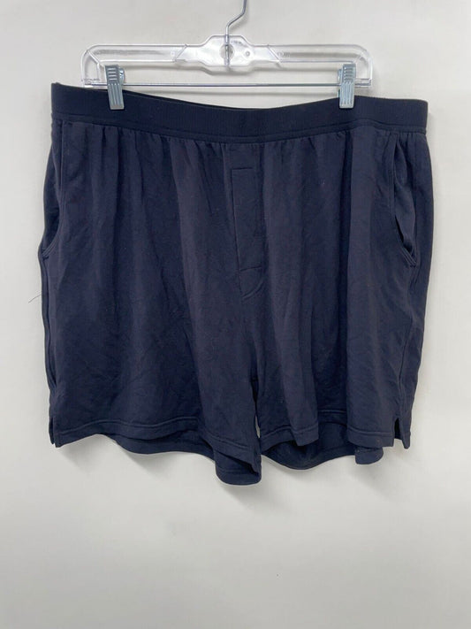 Jambys Mens XXL Boxers Shorts with Pockets Underwear Black Unisex Loungewear