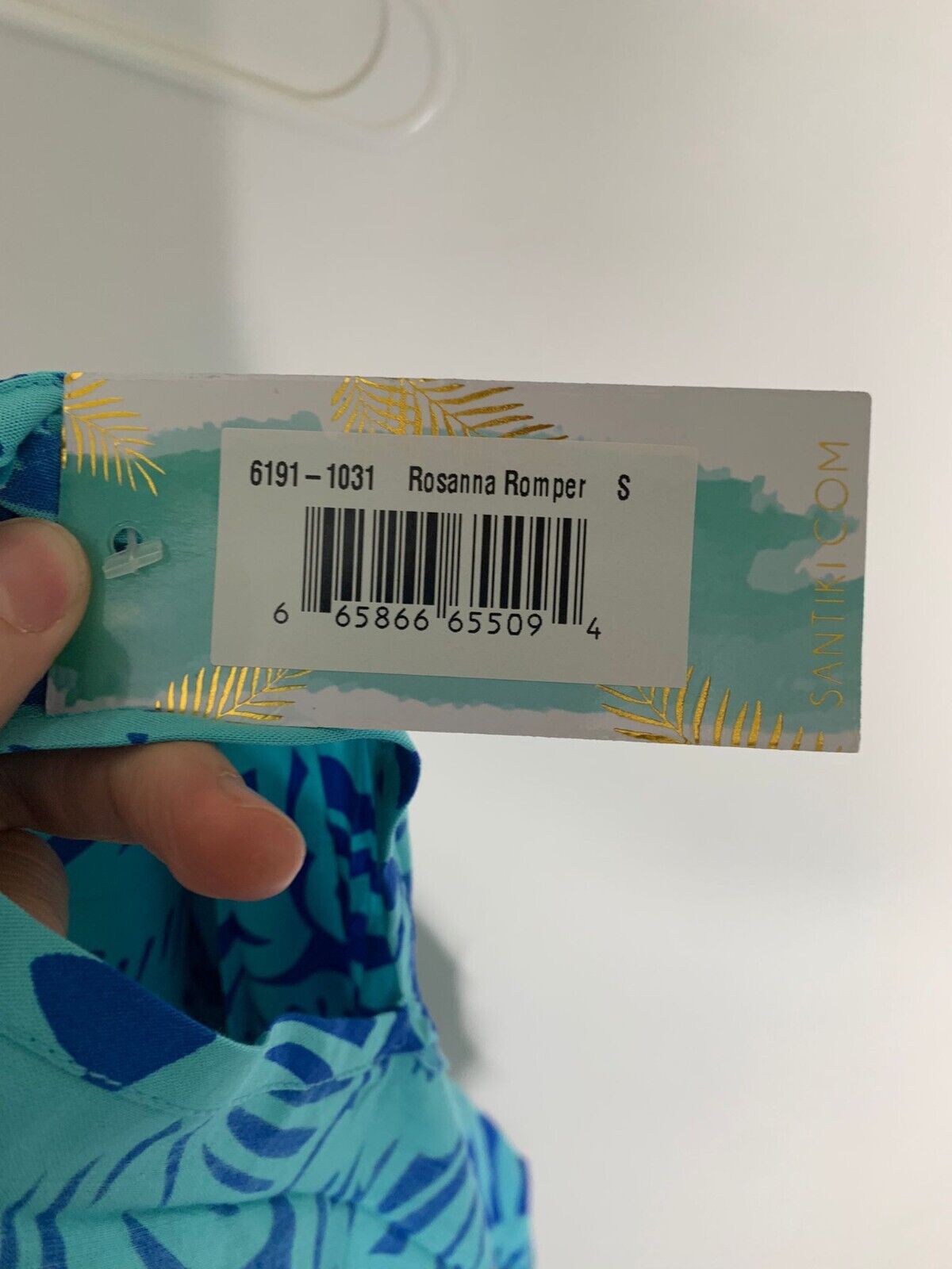 Santiki Womens XL Rosanna Romper Blue Tropical Floral V Neck Beach Cover Up