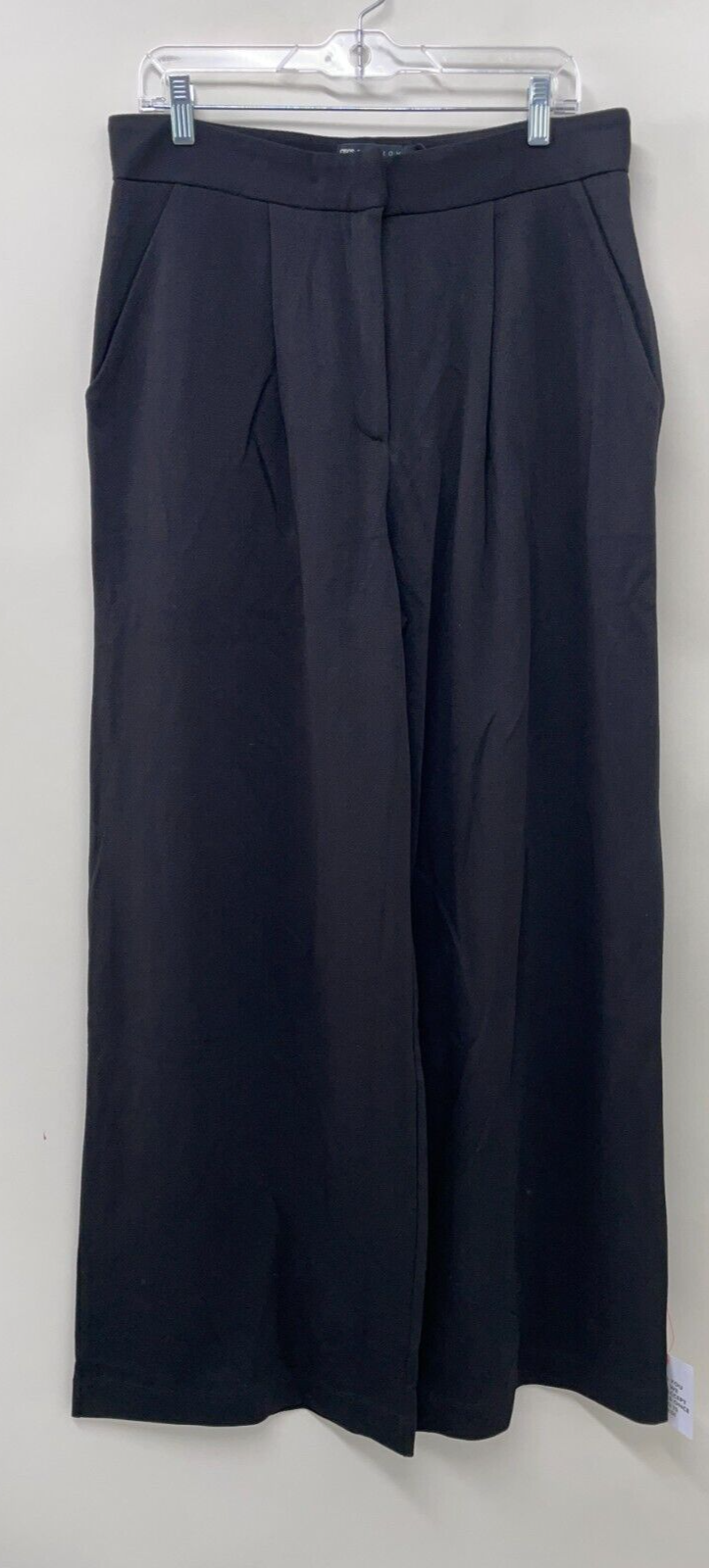 Asos Edition Womens 12 Premium Textured Jersey Pleat Front Wide Leg Pant Trouser