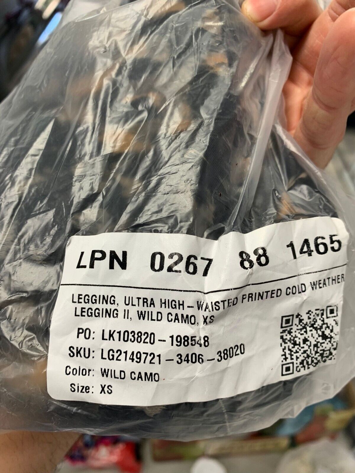 Fabletics Womens XS Ultra High Waisted Cold Weather Legging II Wild Camo Yoga