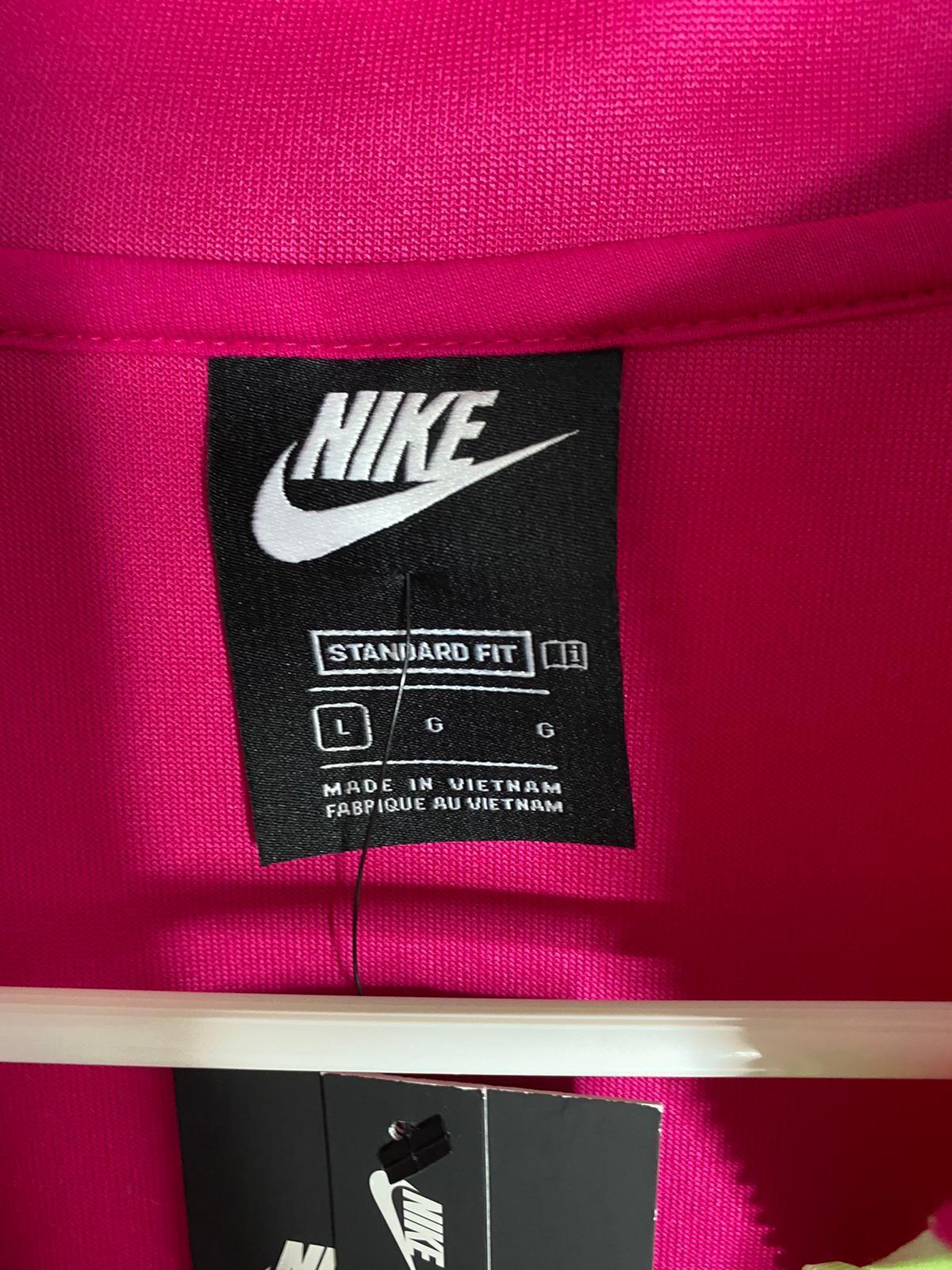 Nike Sportswear Girls Big Kids L NSW Heritage Full Zip Track Jacket Fireberry