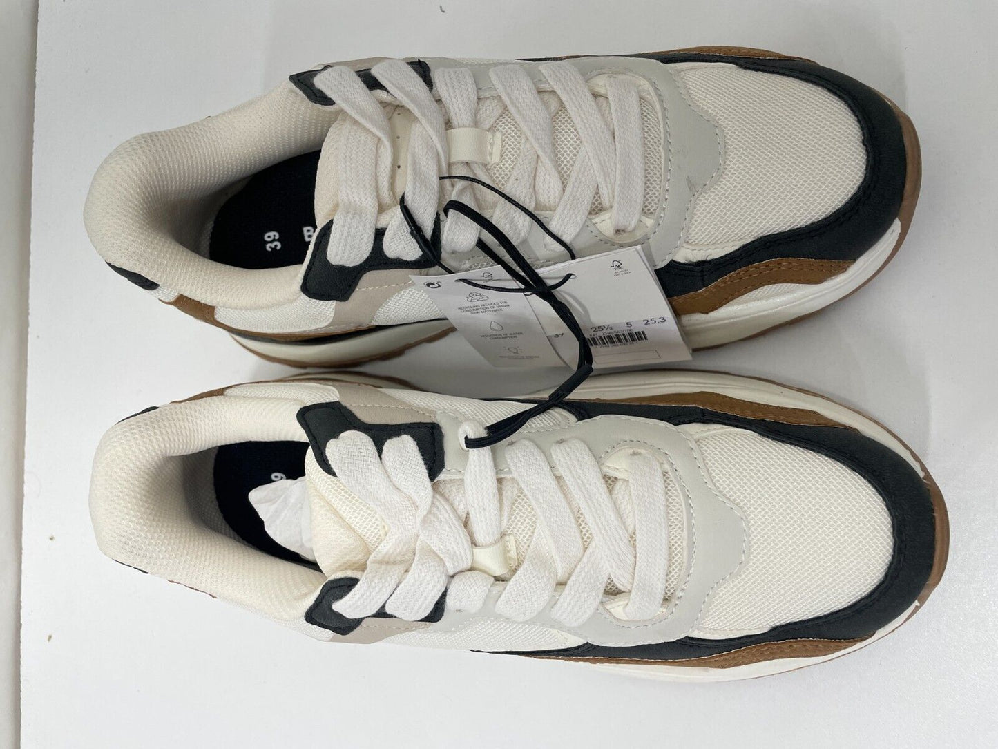 Bershka Mens 39/6 Multi-Piece Mesh Trainers Chunky Colorblock Shoes Sneaker